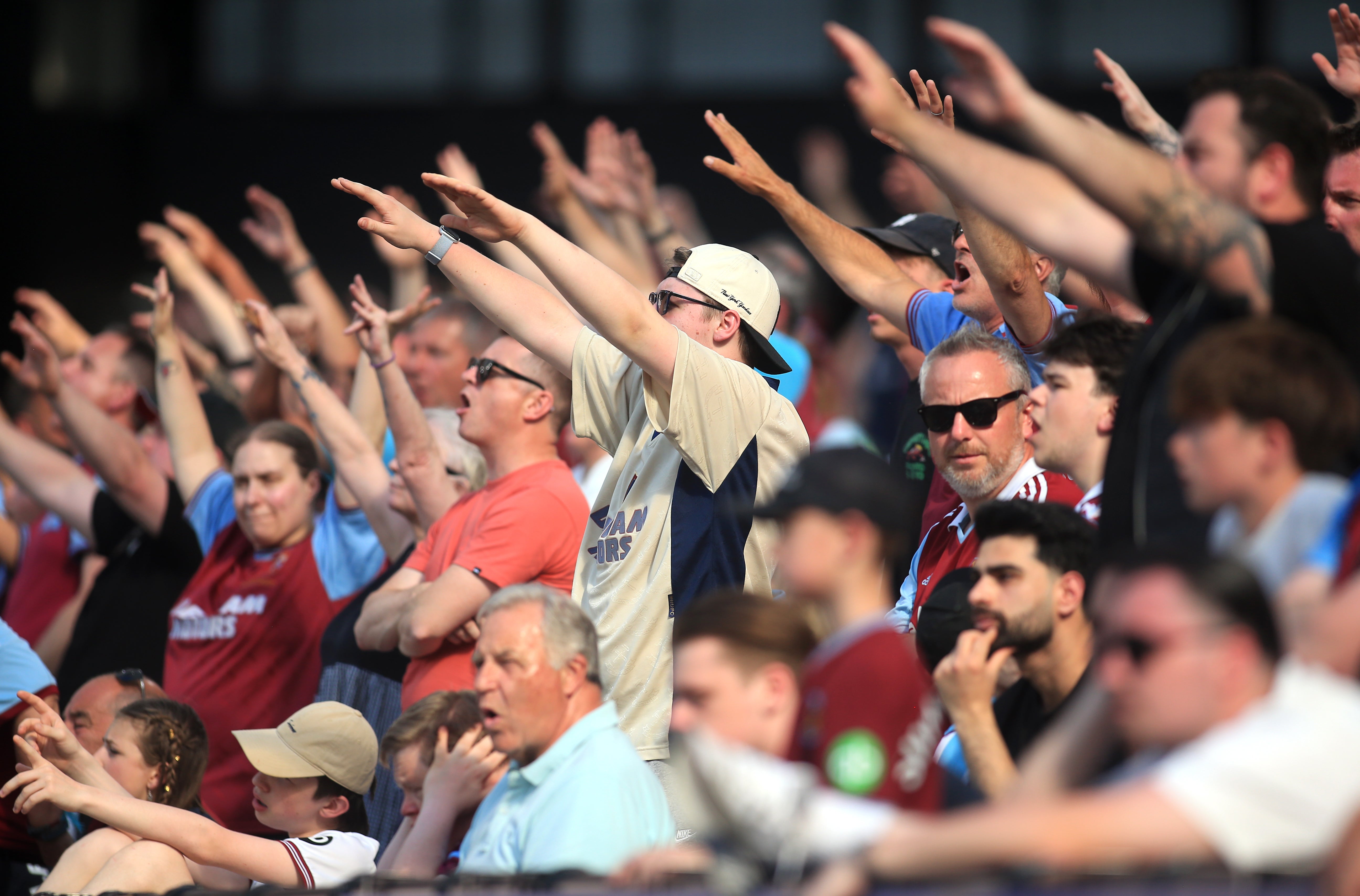 West Ham fans chanted against their chairman (Peter Tarry/PA) (PA Wire)