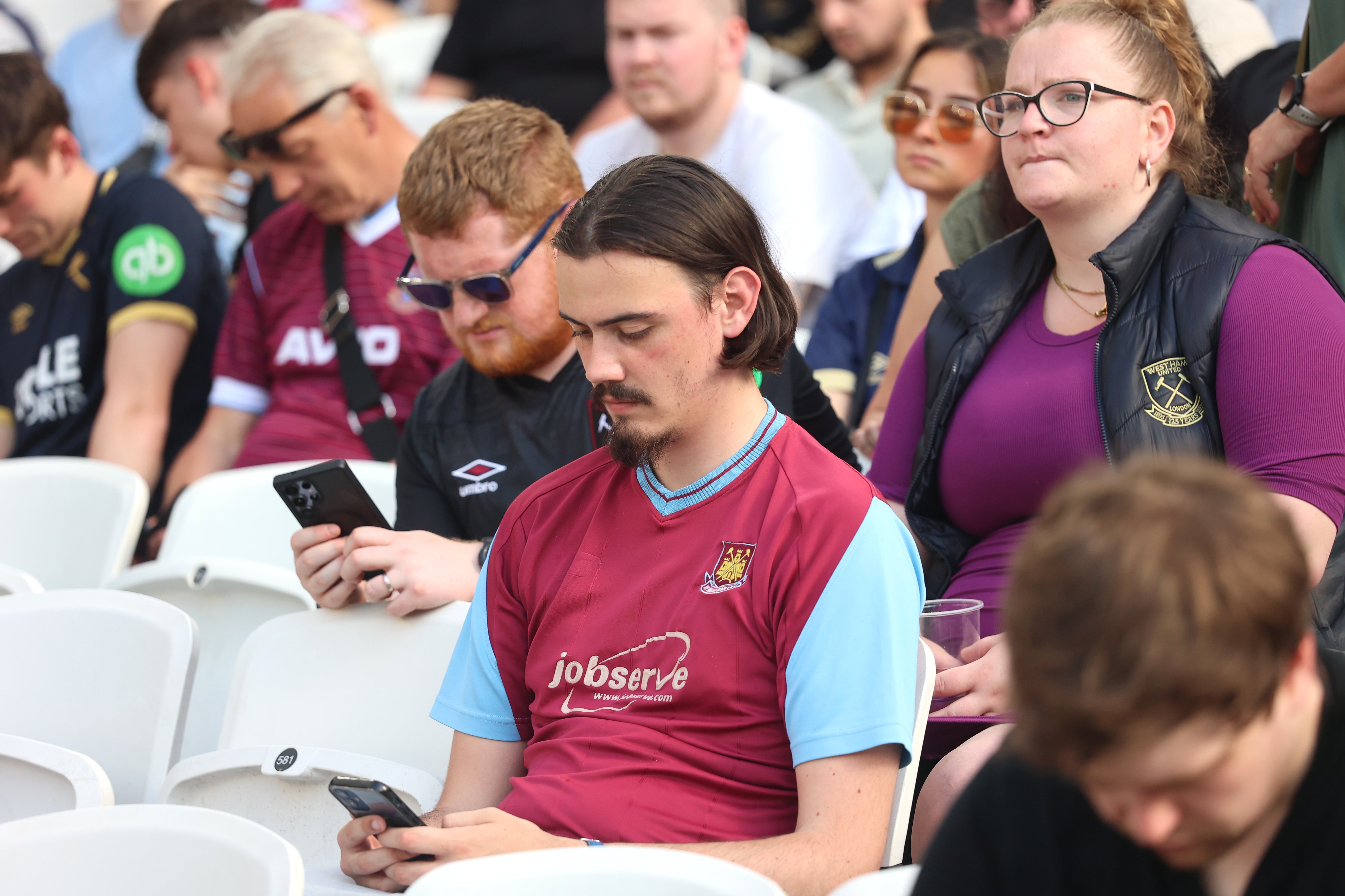 West Ham fans did not get good news from Tottenham (Peter Tarry/PA) (PA Wire)