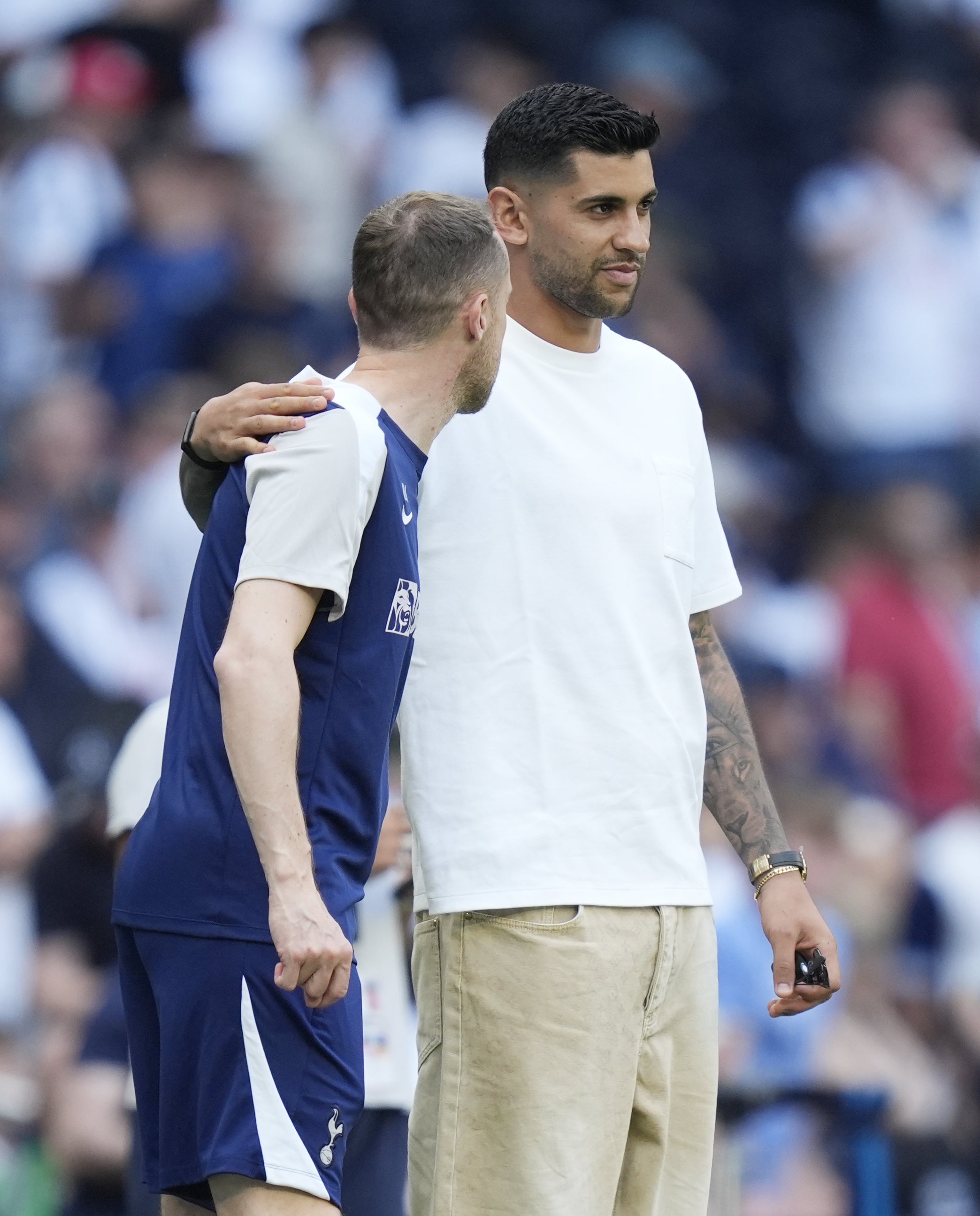 Cristian Romero was present (Andrew Matthews/PA)