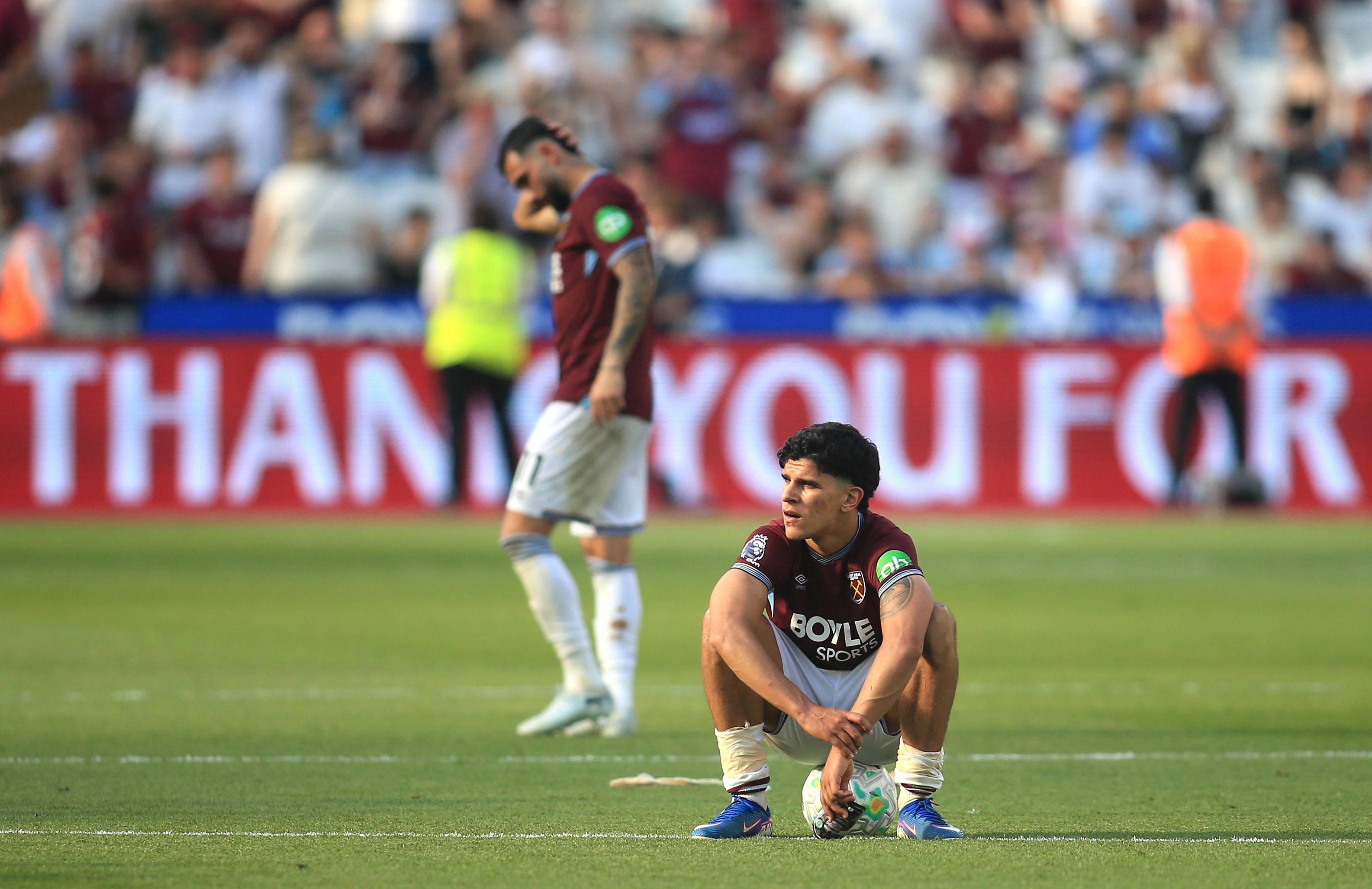 West Ham are heading for the Championship (Peter Tarry/PA)