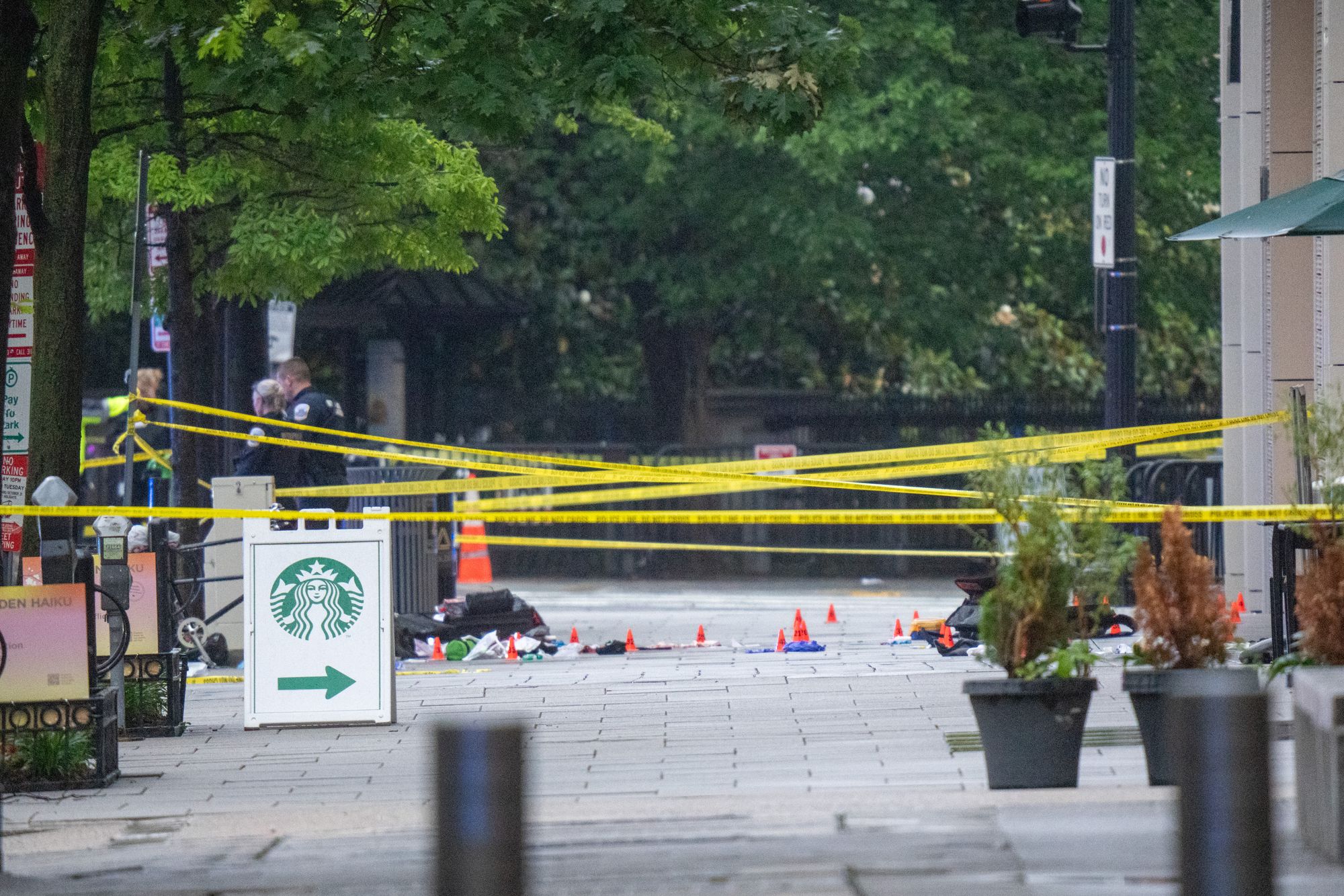 President Trump was in the White House at the time of the shooting, having decided to skip his son Donald Trump Jr.’s wedding to focus on Iran war talks (Getty Images)