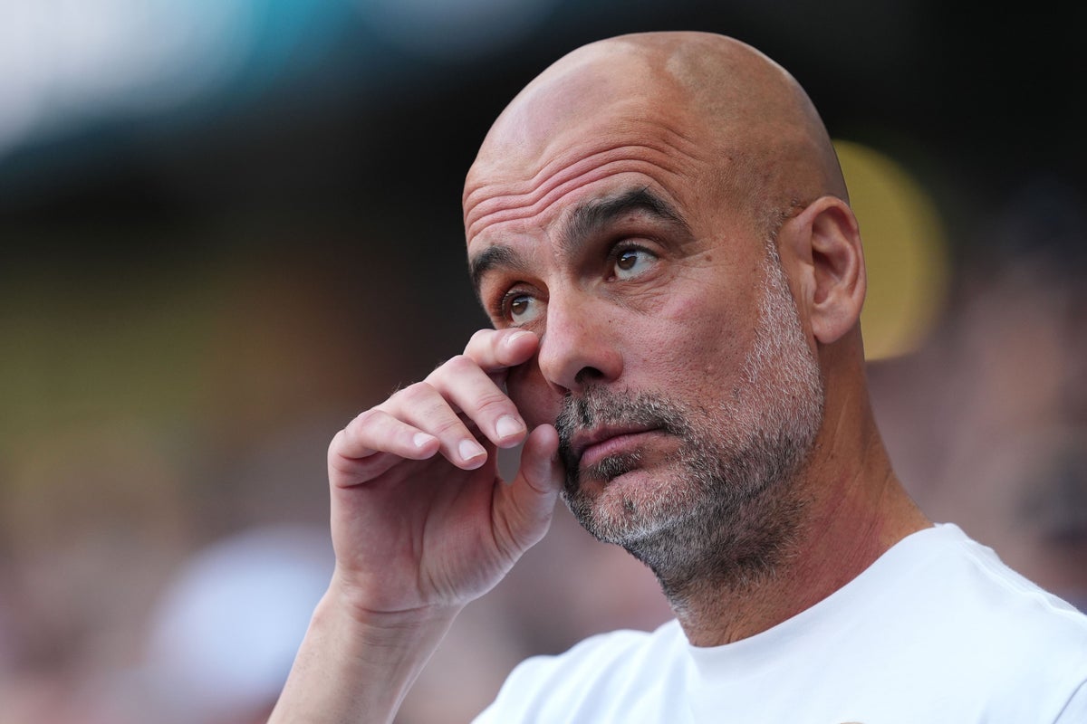 ‘Tired’ Pep Guardiola struggles to contain his emotions at Man City farewell 
