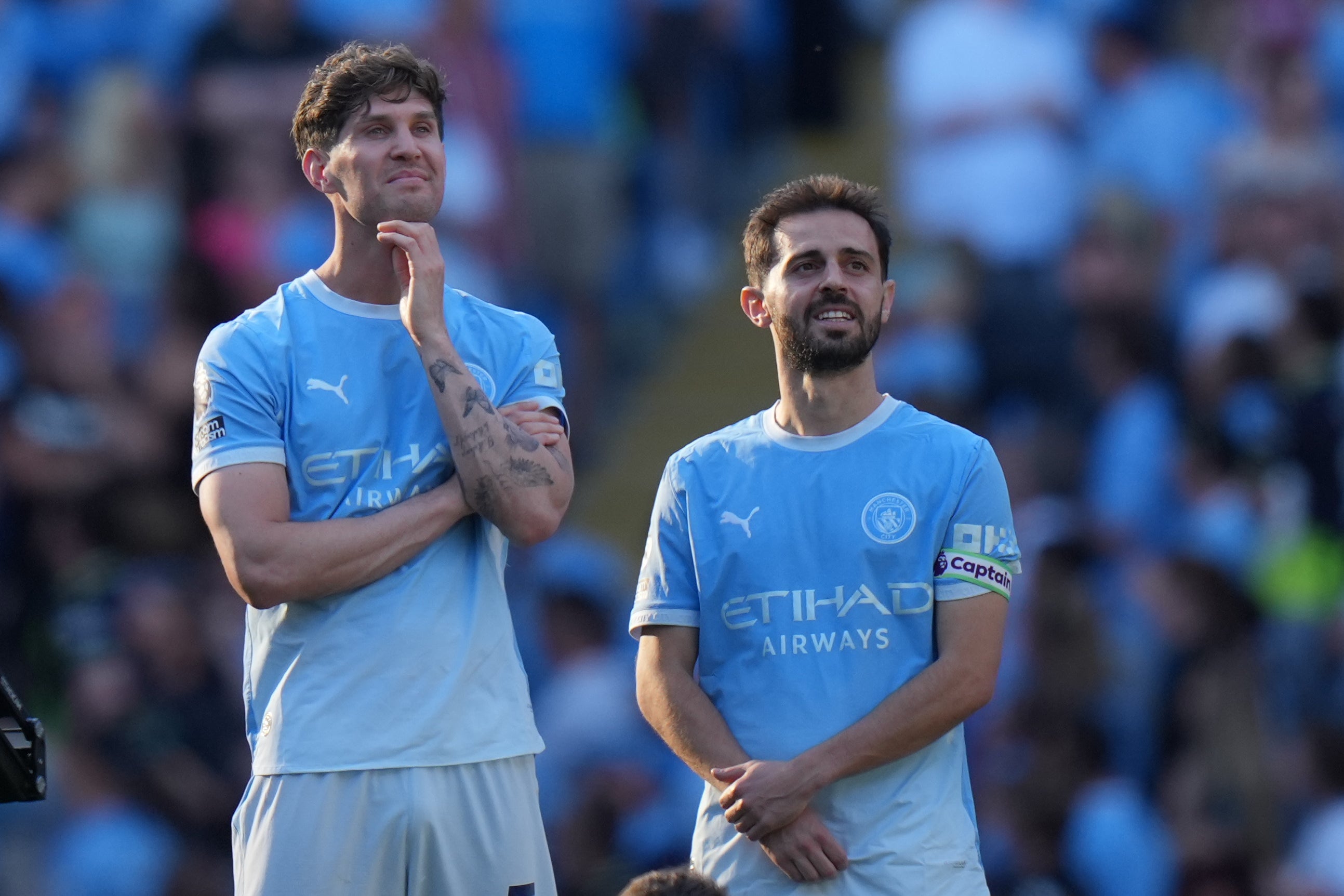 Man City legends John Stones and Bernardo Silva also departed