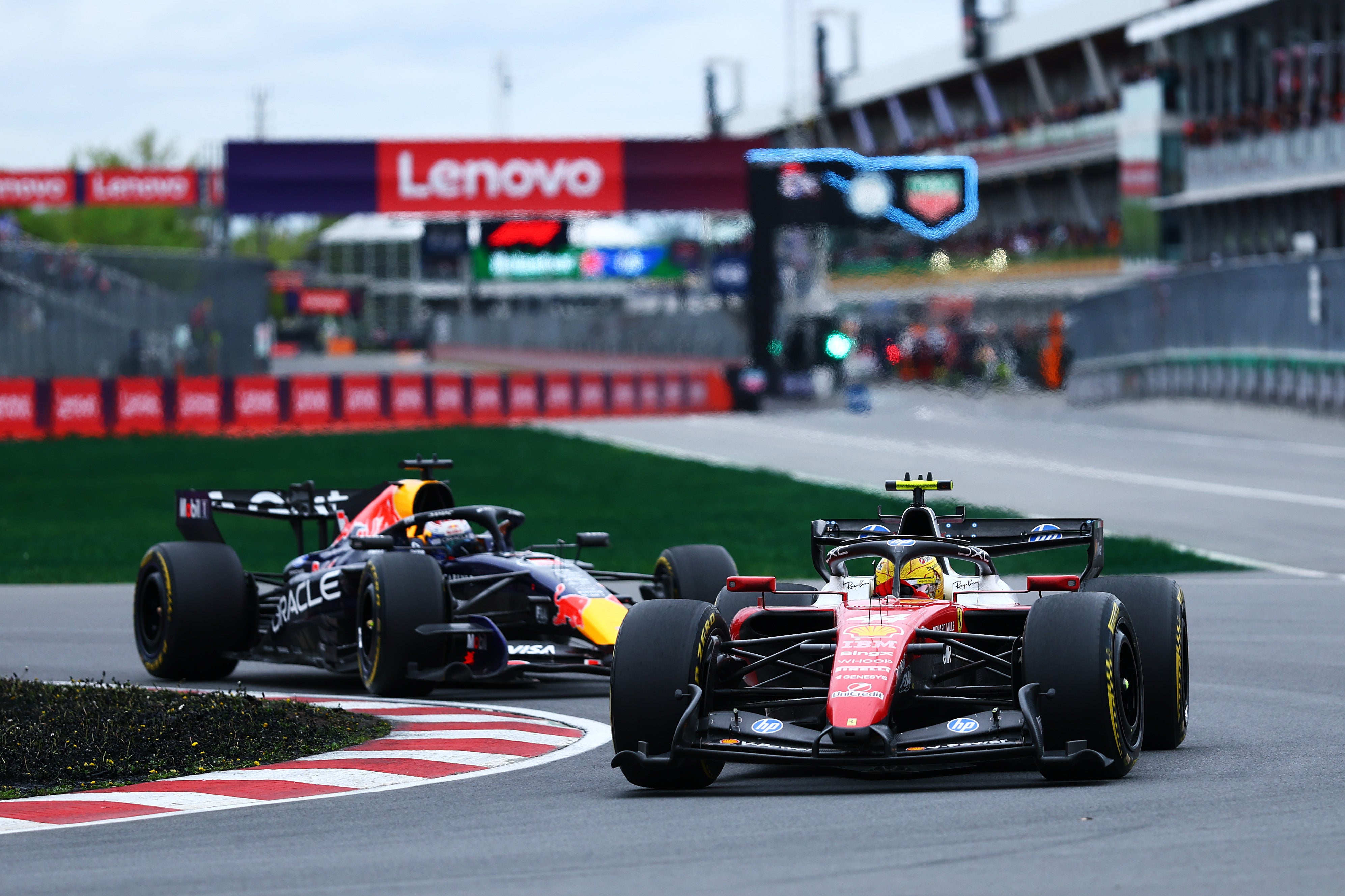 Hamilton overtook Max Verstappen for second in the closing stages