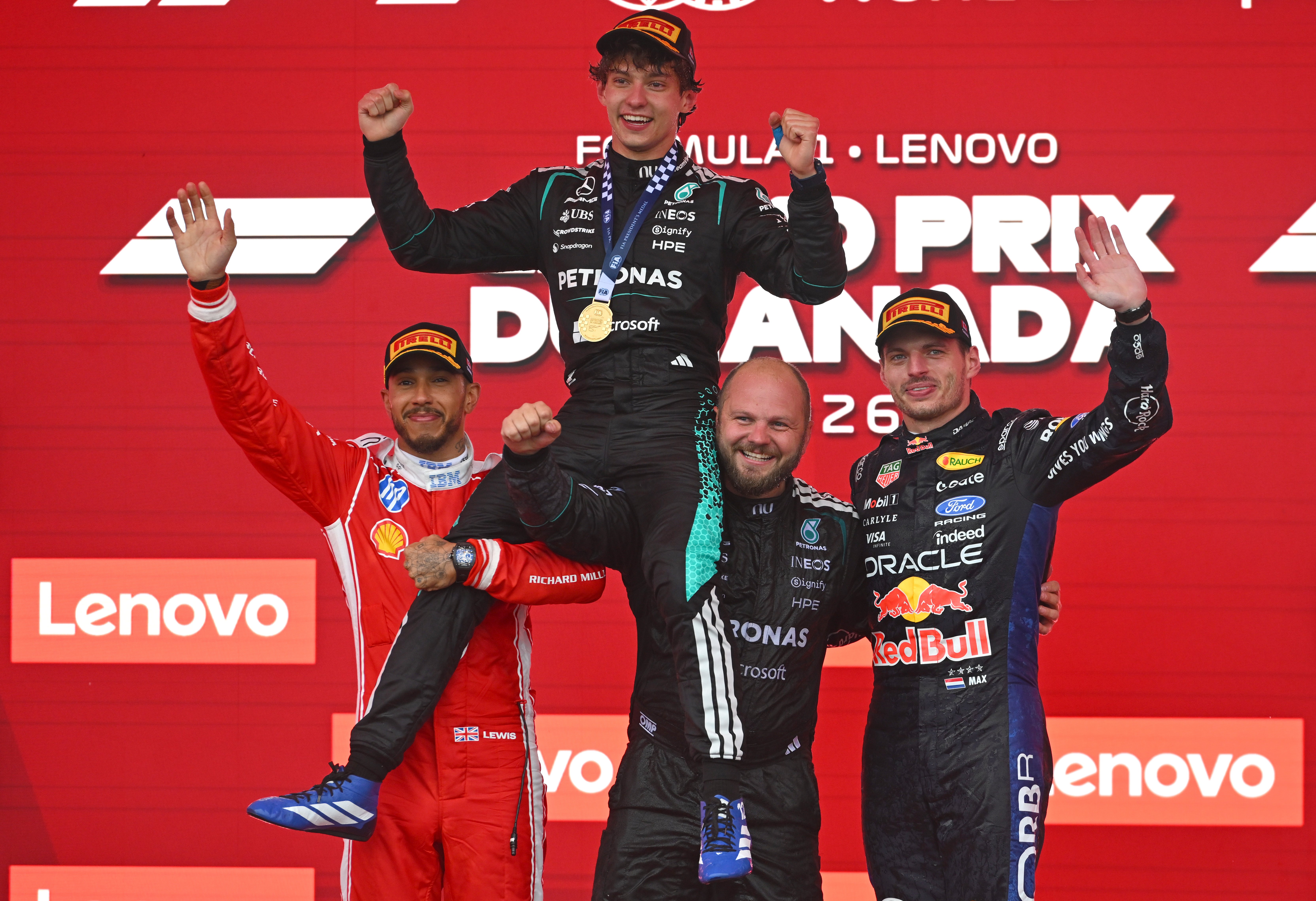 Kimi Antonelli claimed his fourth win in a row