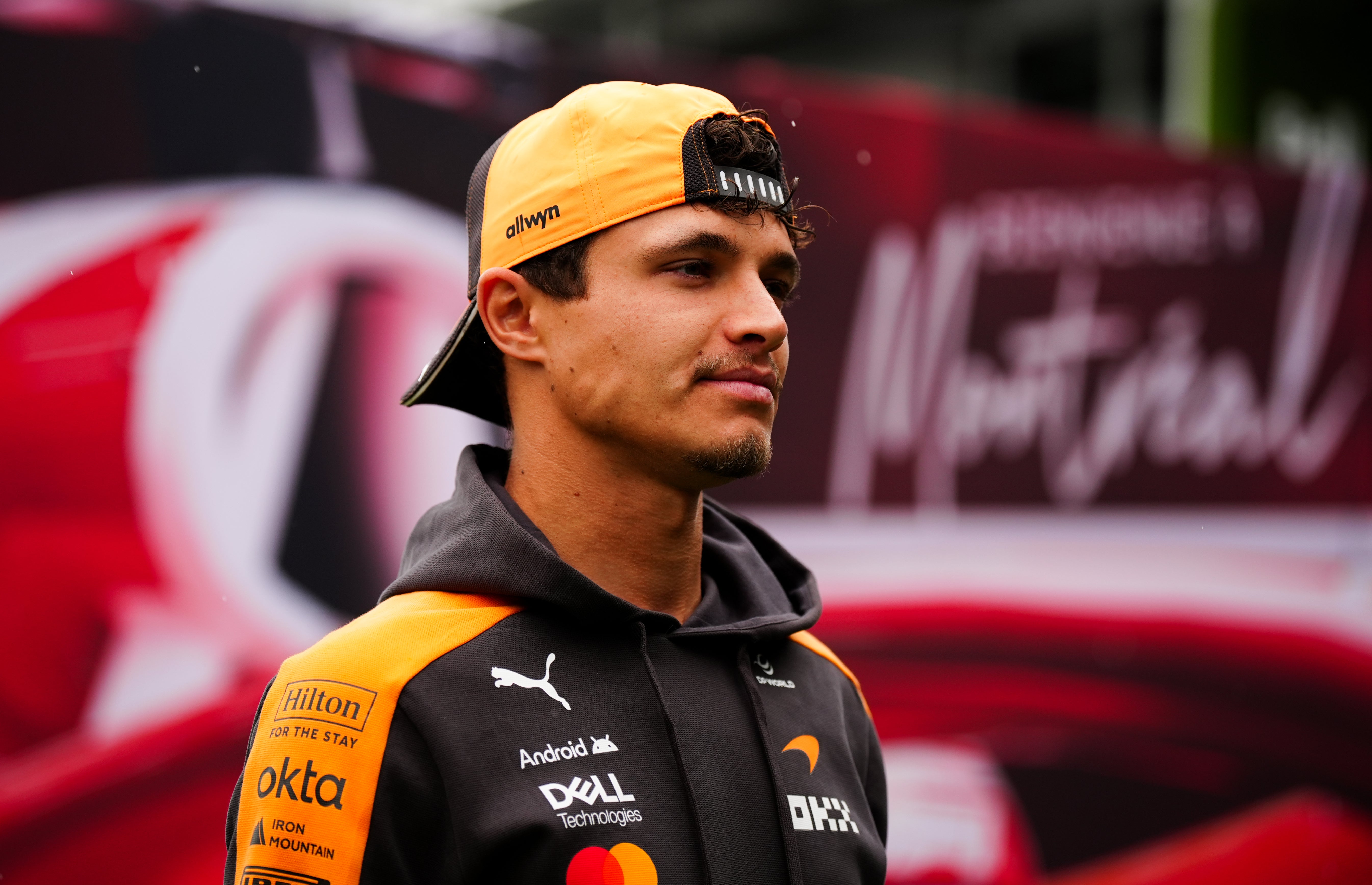 Lando Norris was forced to retire (Bradley Collyer/PA)
