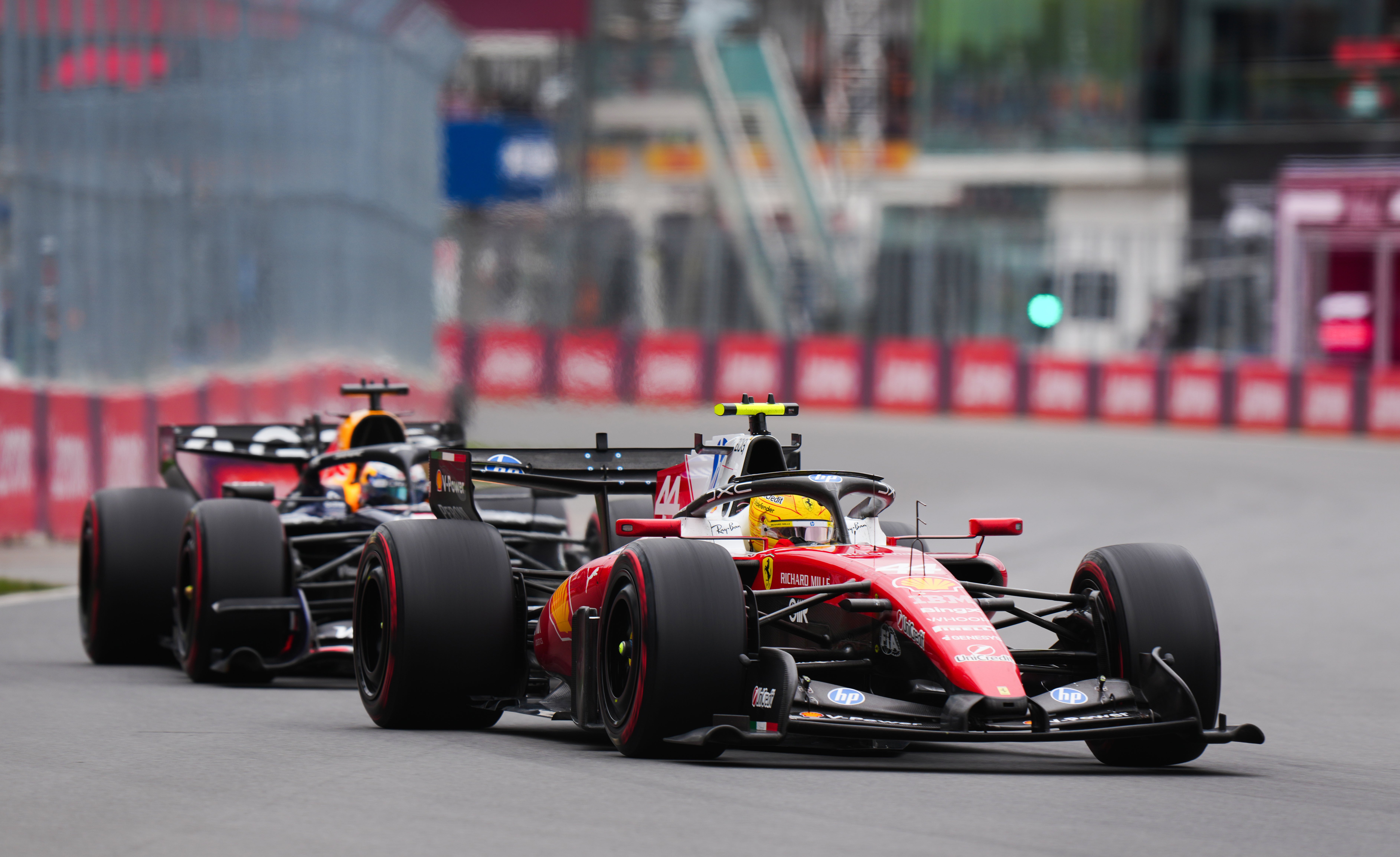 Lewis Hamilton earned his best result for Ferrari (Bradley Collyer/PA)