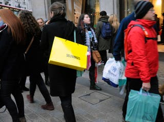The retail sector is still facing pressure from higher business rates for many firms, increased labour costs and concerns over consumer sentiment (Louisa Collins-Marsh/PA)