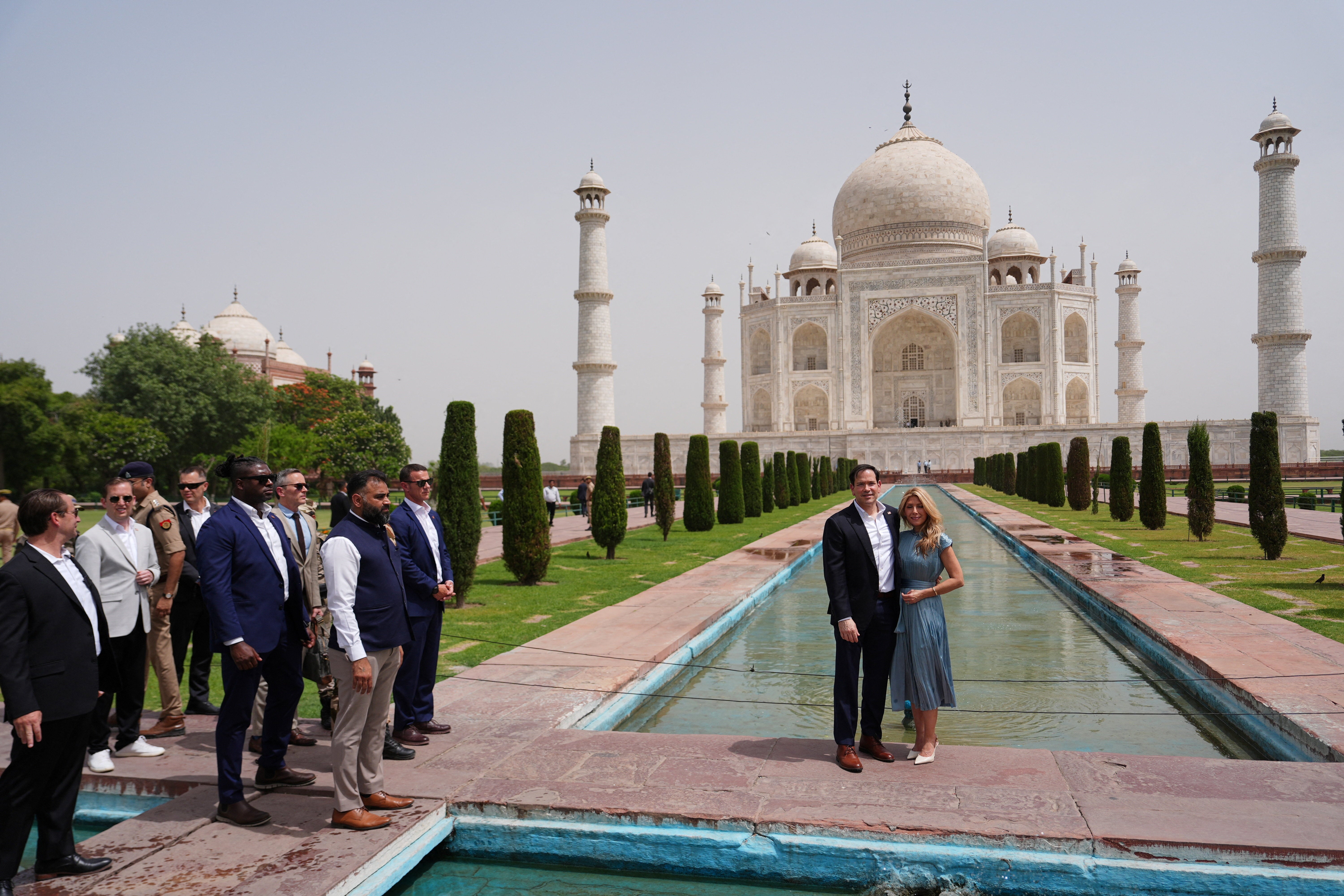 Marco Rubio is on a four day-visit to India