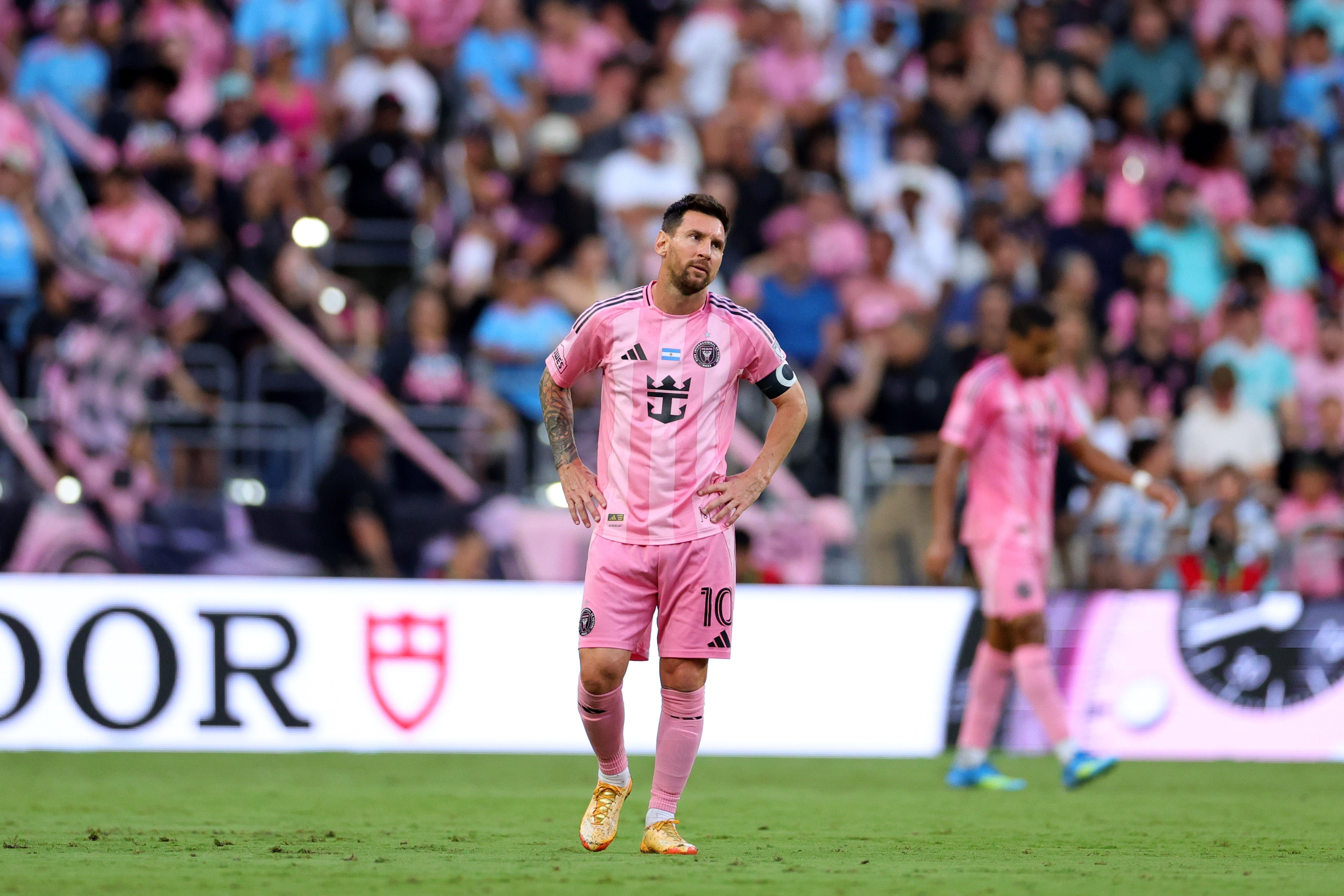 Lionel Messi’s World Cup could be in doubt after suffering a hamstring injury