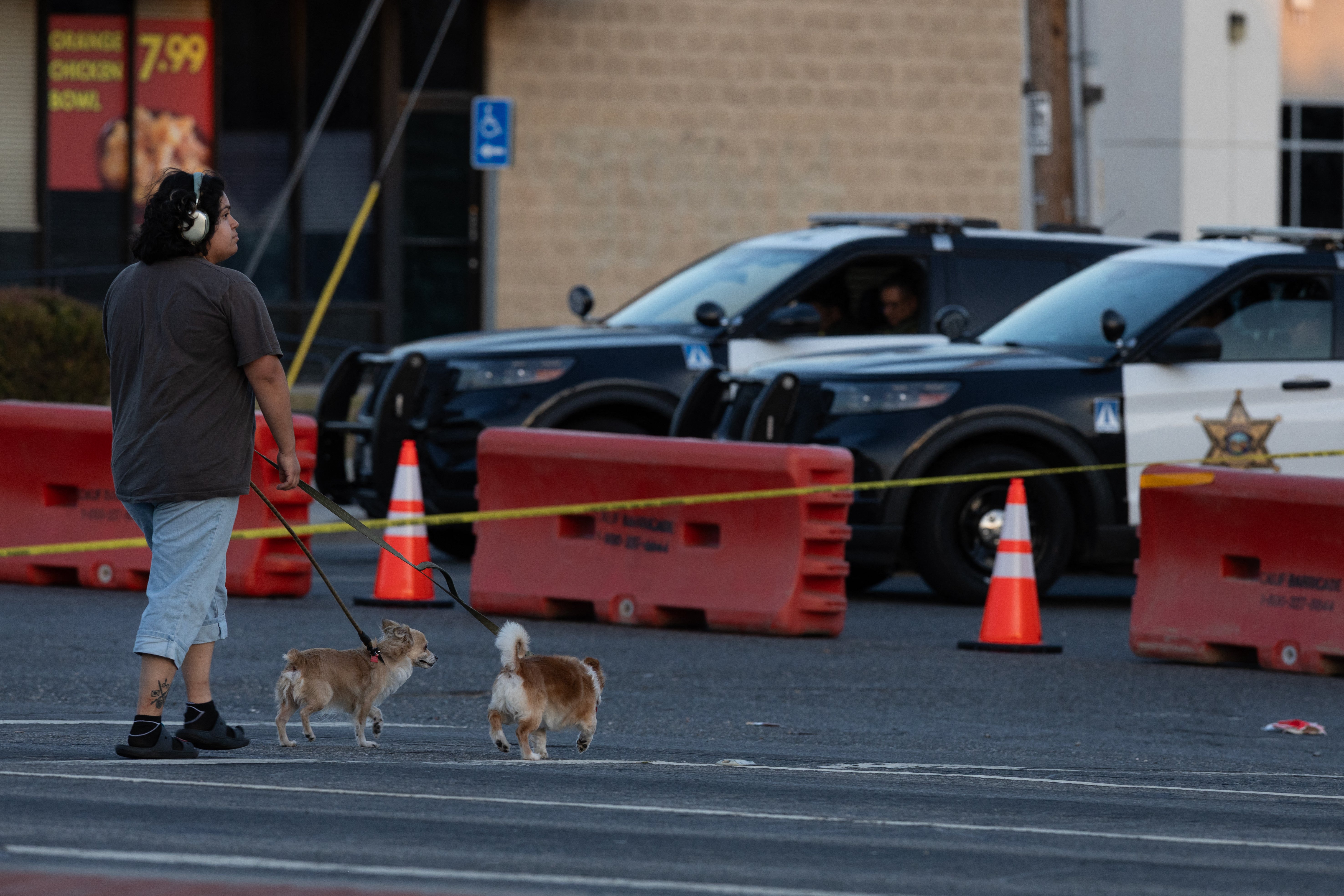 About 50,000 residents were ordered to leave their homes in the Garden Grove area of Orange County, southeast of Los Angeles.
