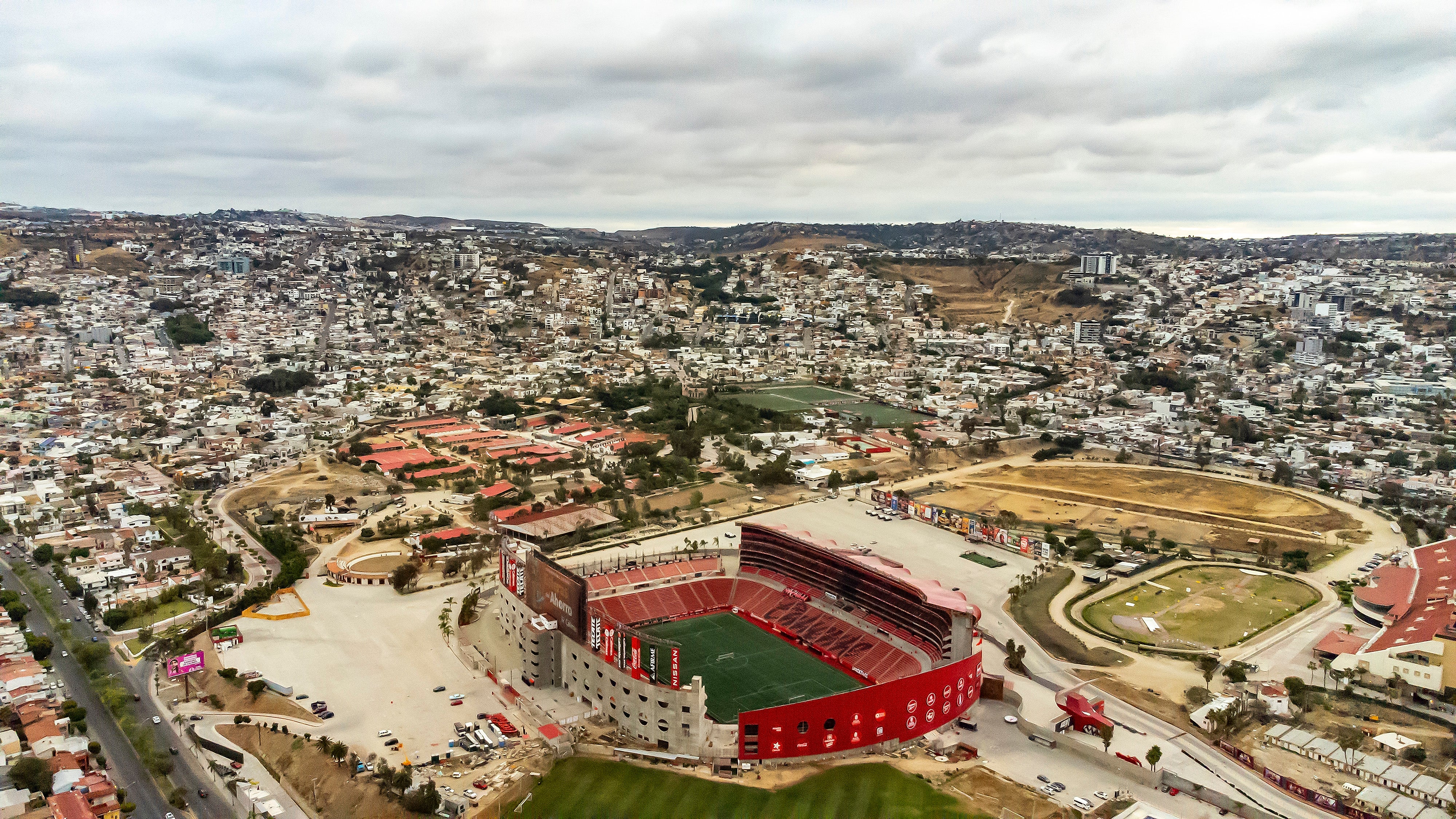 Panoramic view of Estadio Caliente on May 25, 2026 in Tijuana, Mexico. Iran Football Federation announced they will base their 2026 World Cup camp in Tijuana, Mexico after FIFA approved a move from Arizona to ease visa and security concerns. (Photo by Francisco Vega/Getty Images)