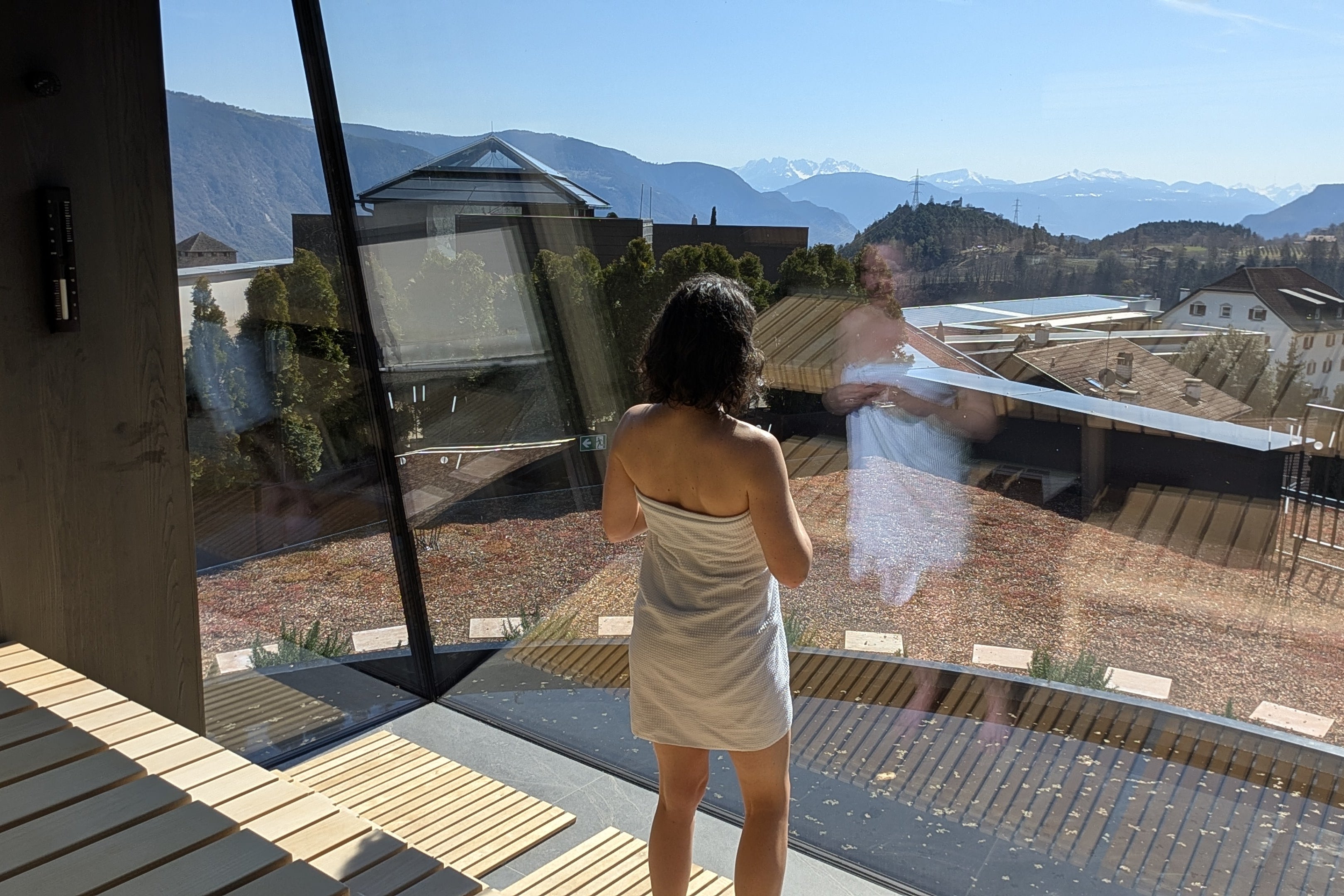 The view from the Bio Sauna at Alpiana (Julia Clarke)