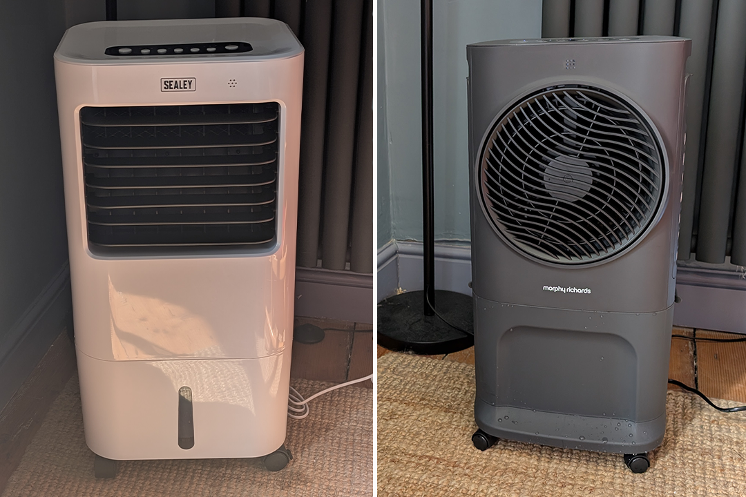 I put a range of air coolers through their paces to find out which ones were a breeze to use (Joanne Lewsley/The Independent)