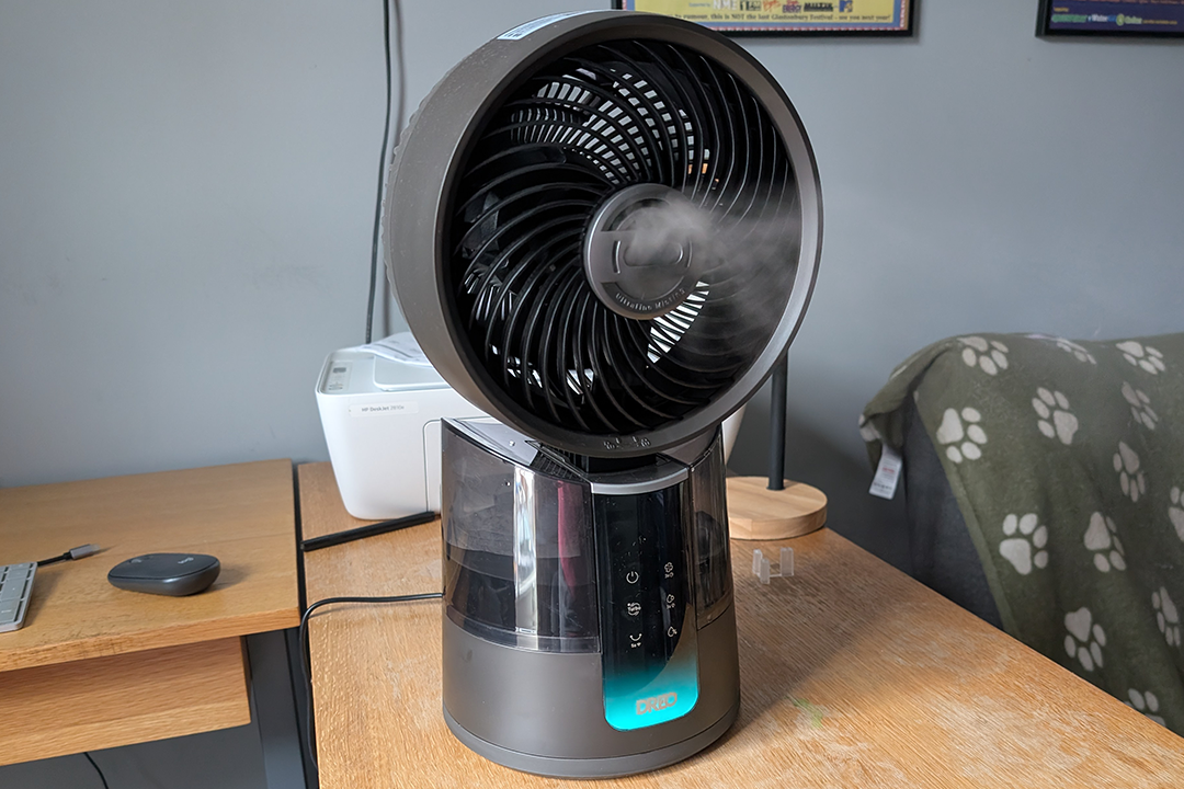 It connects quickly to the Dreo app, where you can monitor room temperature and humidity in real time (Joanne Lewsley/The Independent)