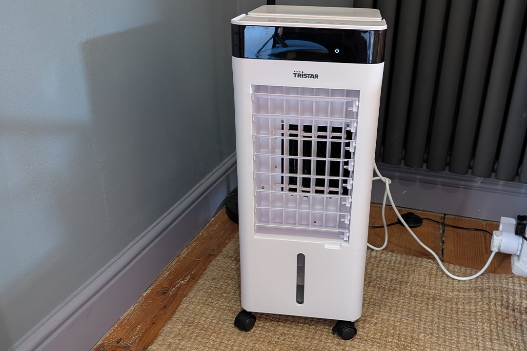At top speed it sits around 40dB, and on its lowest setting it drops to roughly 35dB (Joanne Lewsley/The Independent)