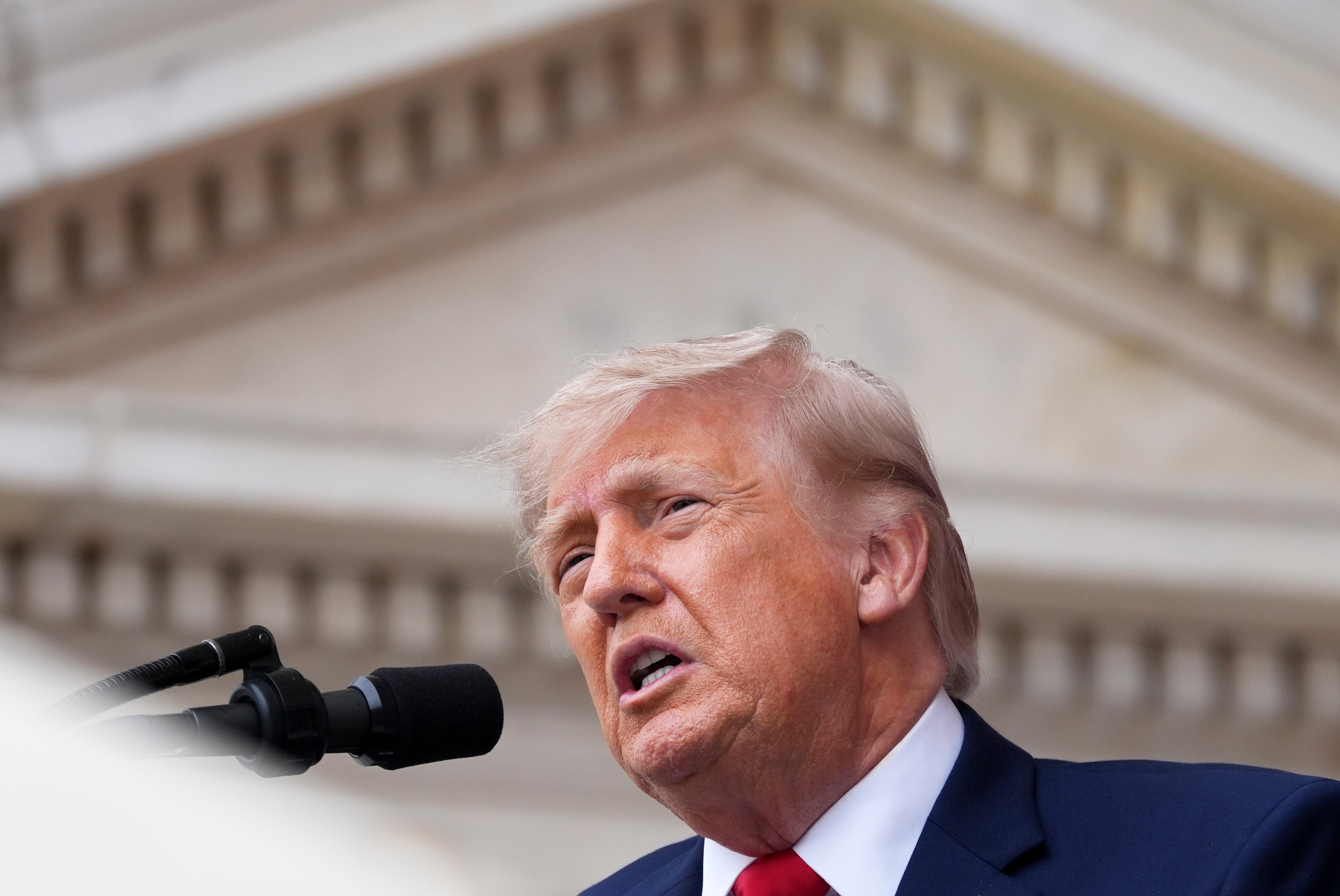 US President Donald Trump said in a social media post that negotiations were ‘proceeding nicely’ (Alex Brandon/AP)