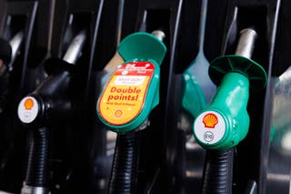 The average price of a litre of petrol is 159.43p โ which is 26.6p more expensive than it was on 28 February (Photo by Dan Kitwood/Getty Images)