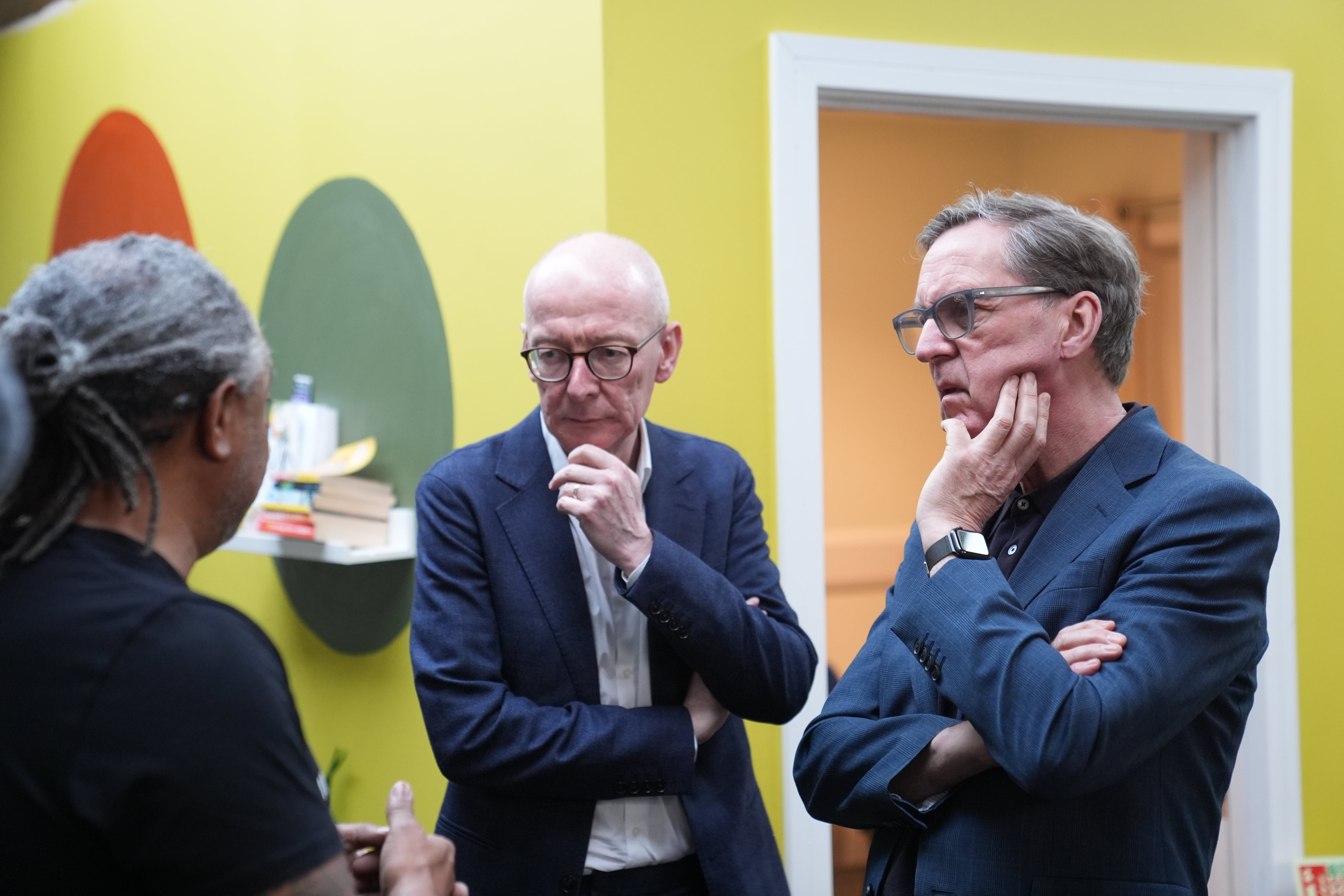 Work and pensions minister Pat McFadden and Alan Milburn (PA)