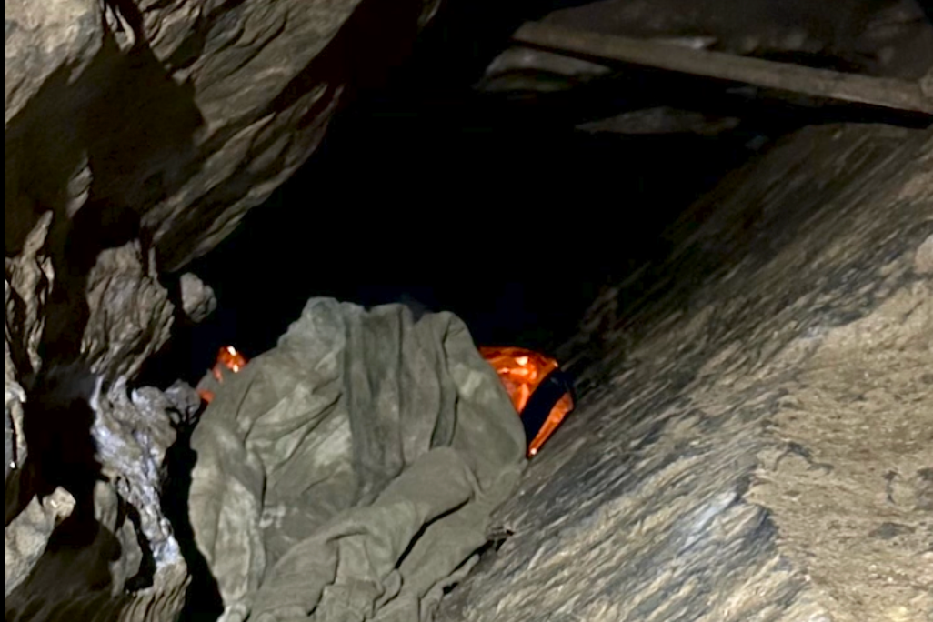 Three of the man's friends had remained in the cave with him and had become hypothermic (New York State Department of Environmental Conservation)