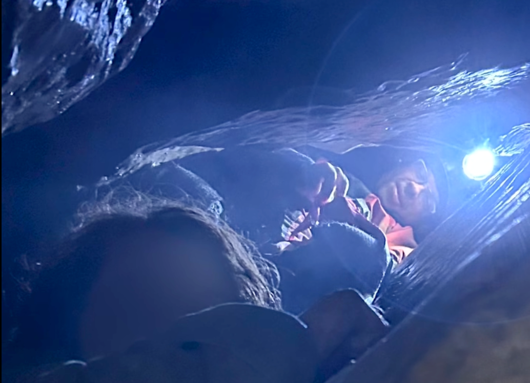 Rescuers pulled a man out of a cave in New York after he was stuck for six hours