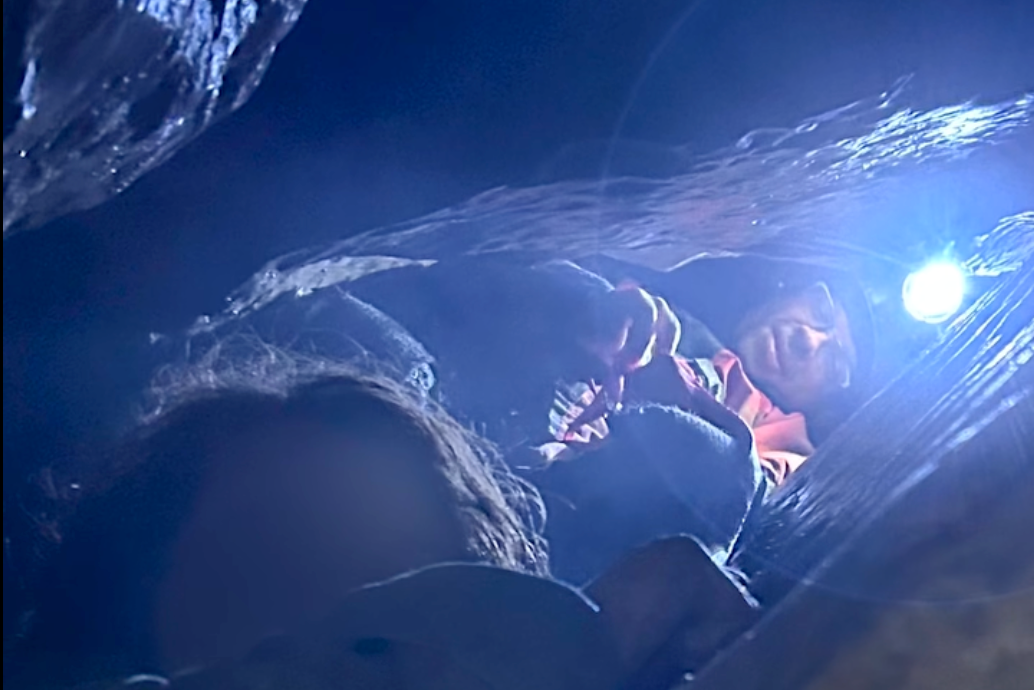 Rescuers pulled a man out of a cave in New York after he was stuck for six hours (New York State Department of Environmental Conservation)