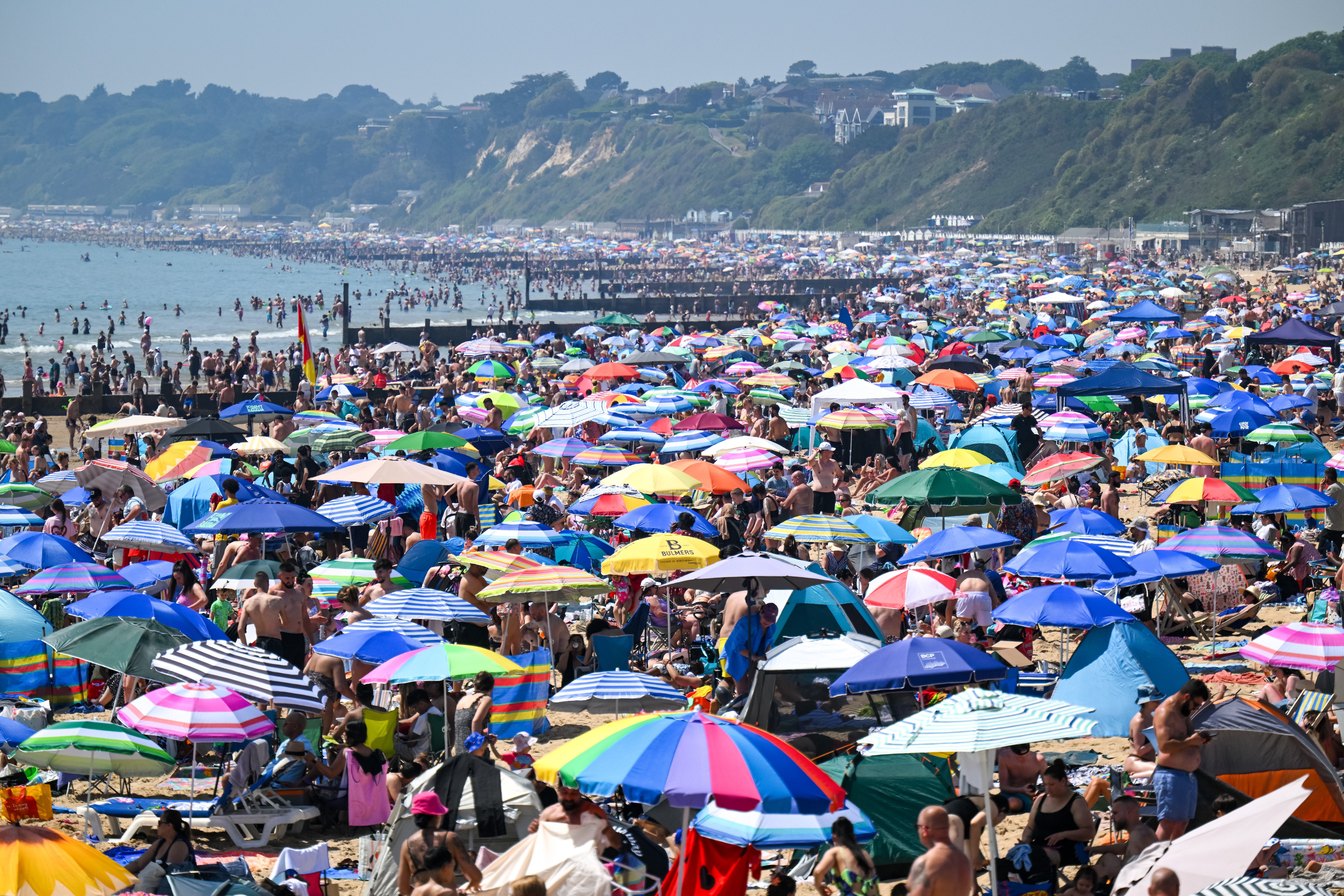 Temperatures will remain hot on Saturday