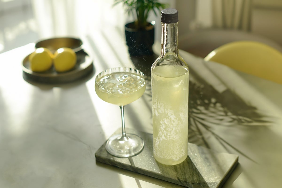 Limoncello, coconut oil and tequila combine for a margarita with tropical notes