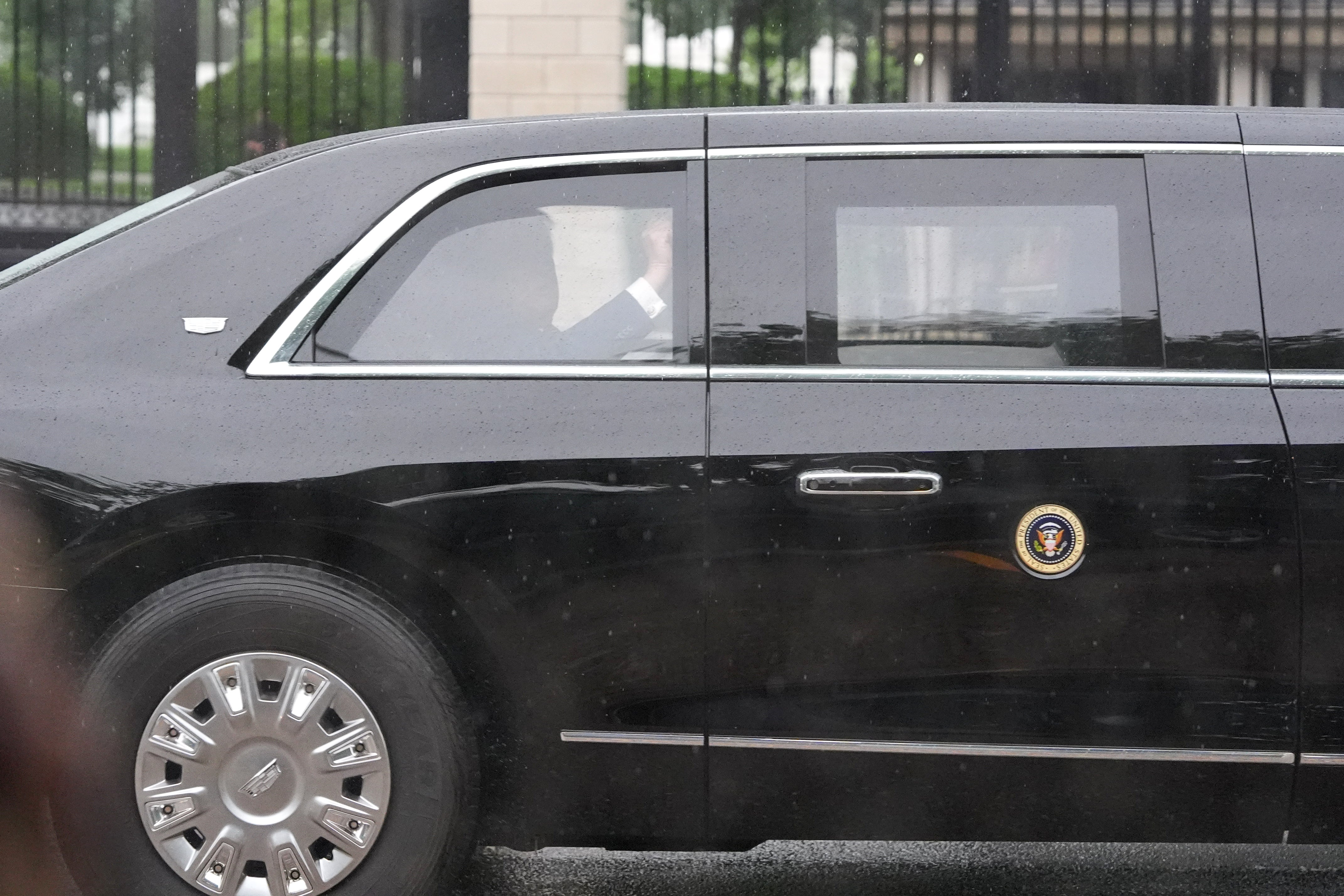 President Donald Trump leaves the White House to travel to Walter Reed National Military Medical Center for his third checkup since November