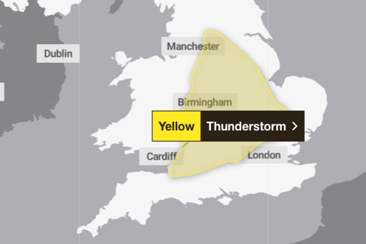 Live weather maps: Where could thunderstorms hit UK after Met Office issue warning in record-breaking heatwave – UK Times Live weather maps: Where could thunderstorms hit UK after Met Office issue warning in record-breaking heatwave – UK Times