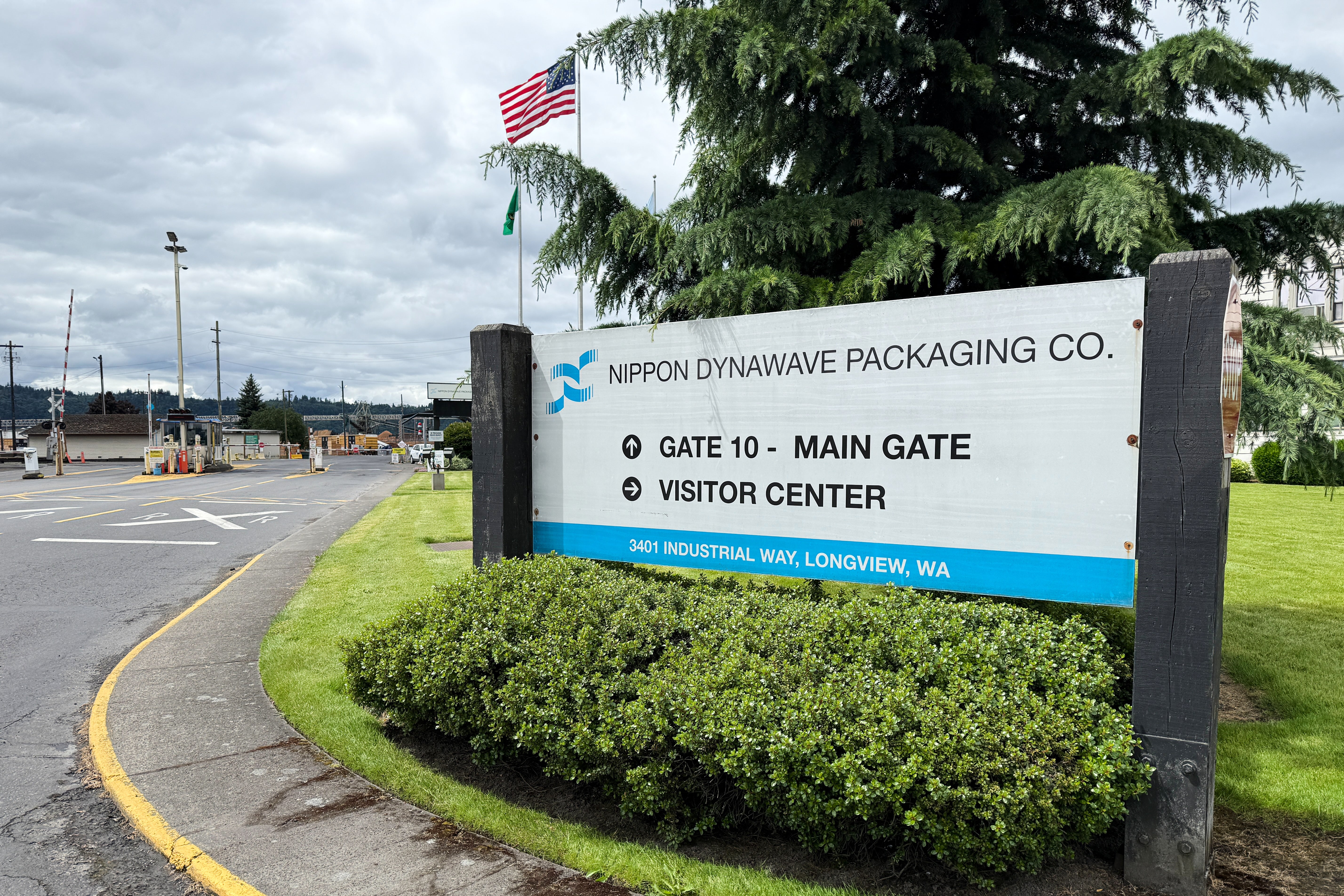 First responders rushed to Nippon Dynawave Packaging in Longview, ‘following the rupture of a tank containing white liquor,’ officials said