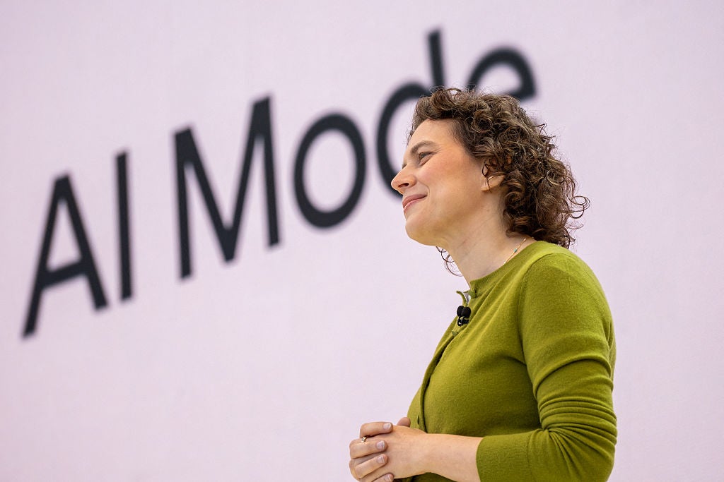 Google Head of Search Liz Reid is one of many company leaders pushing for AI integration into shopping tools (AFP via Getty Images)