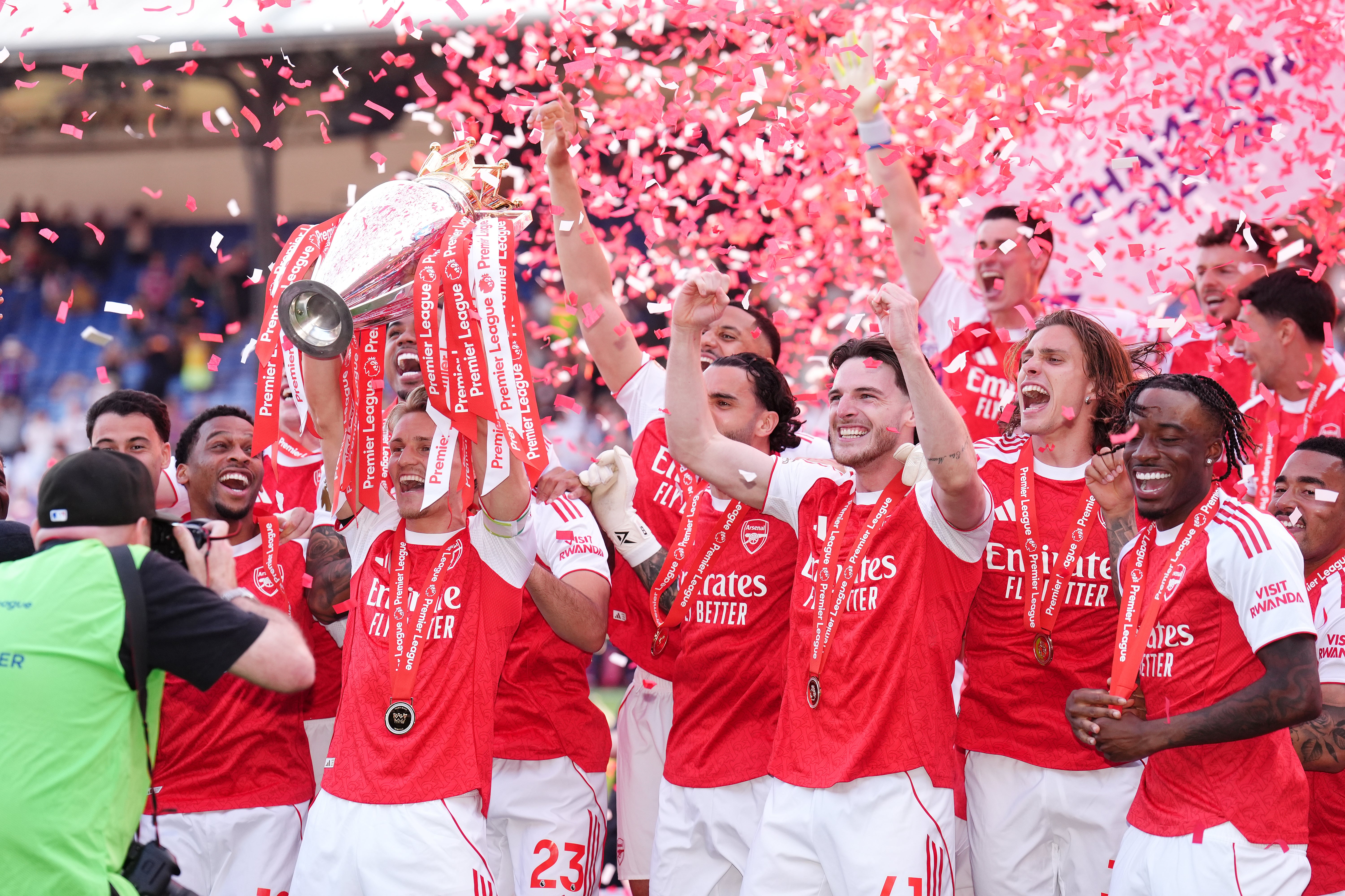 Arsenal head to Hungary fresh from winning the Premier League (John Walton/PA)