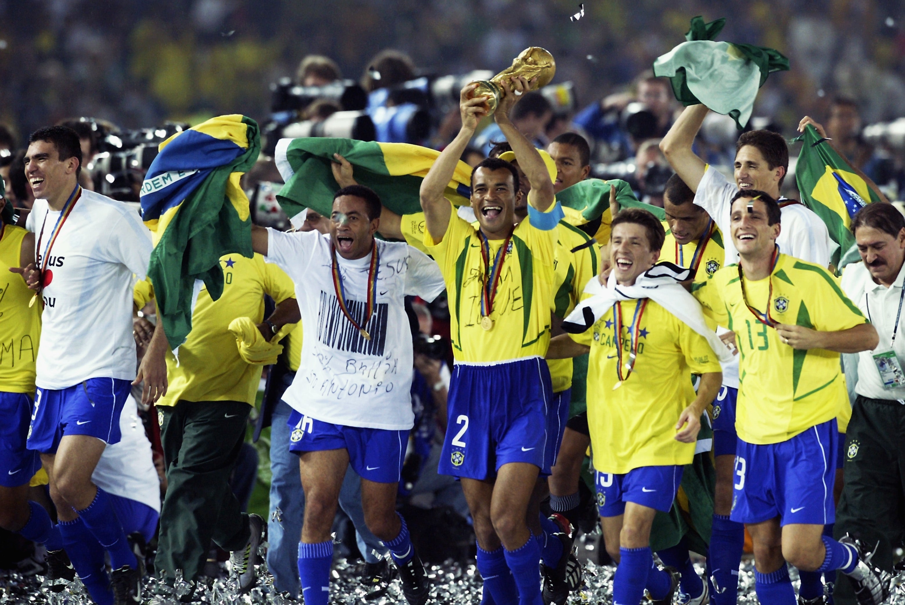Cafu was Brazil captain when the Selecao won the World Cup in 2002