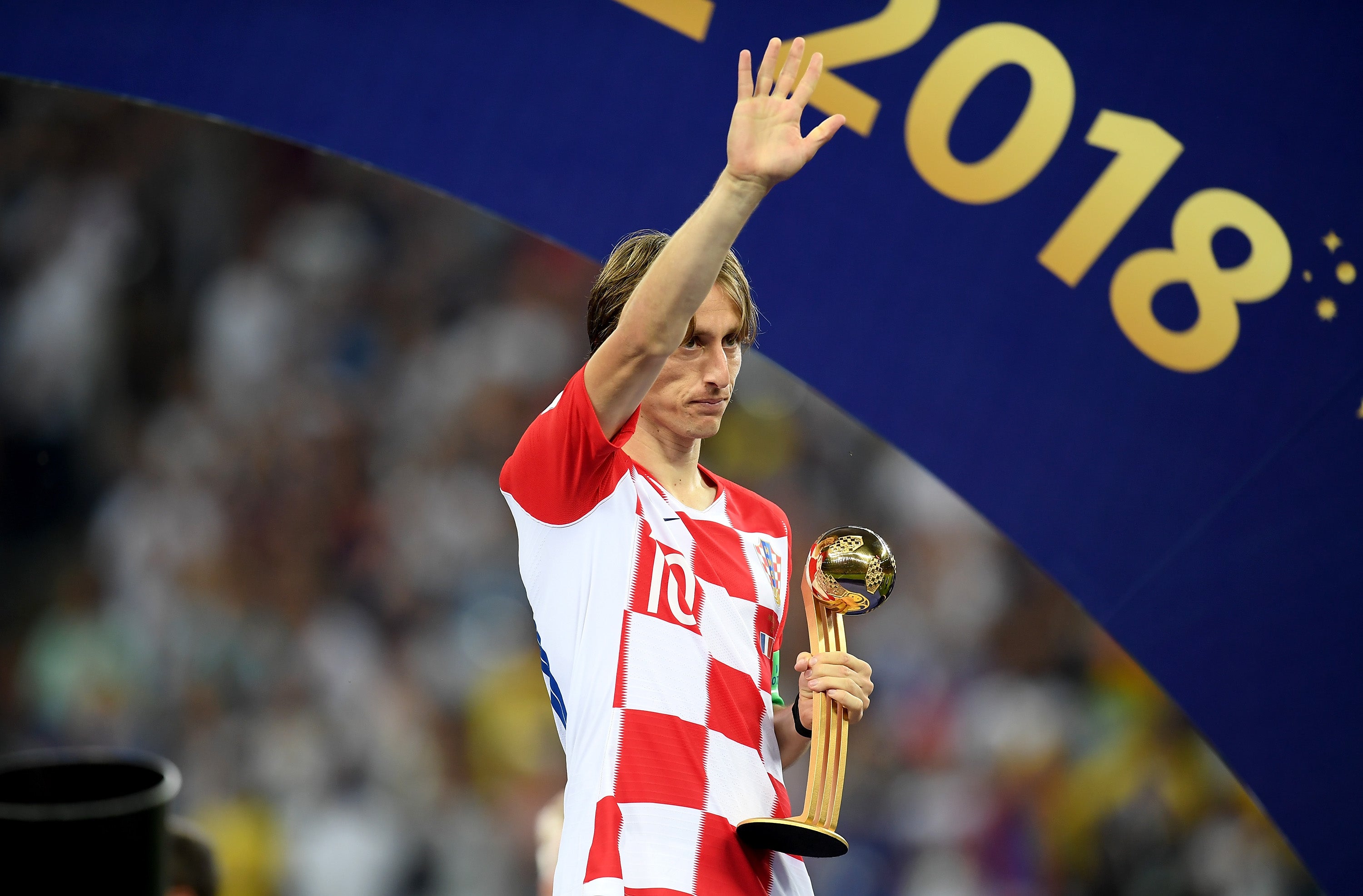 Luka Modric won the Golden Ball award for best player at the 2018 World Cup