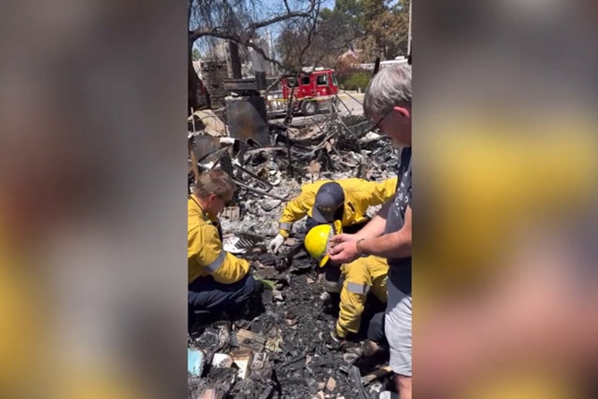 Firefighters salvage wedding ring from ruins of burned home