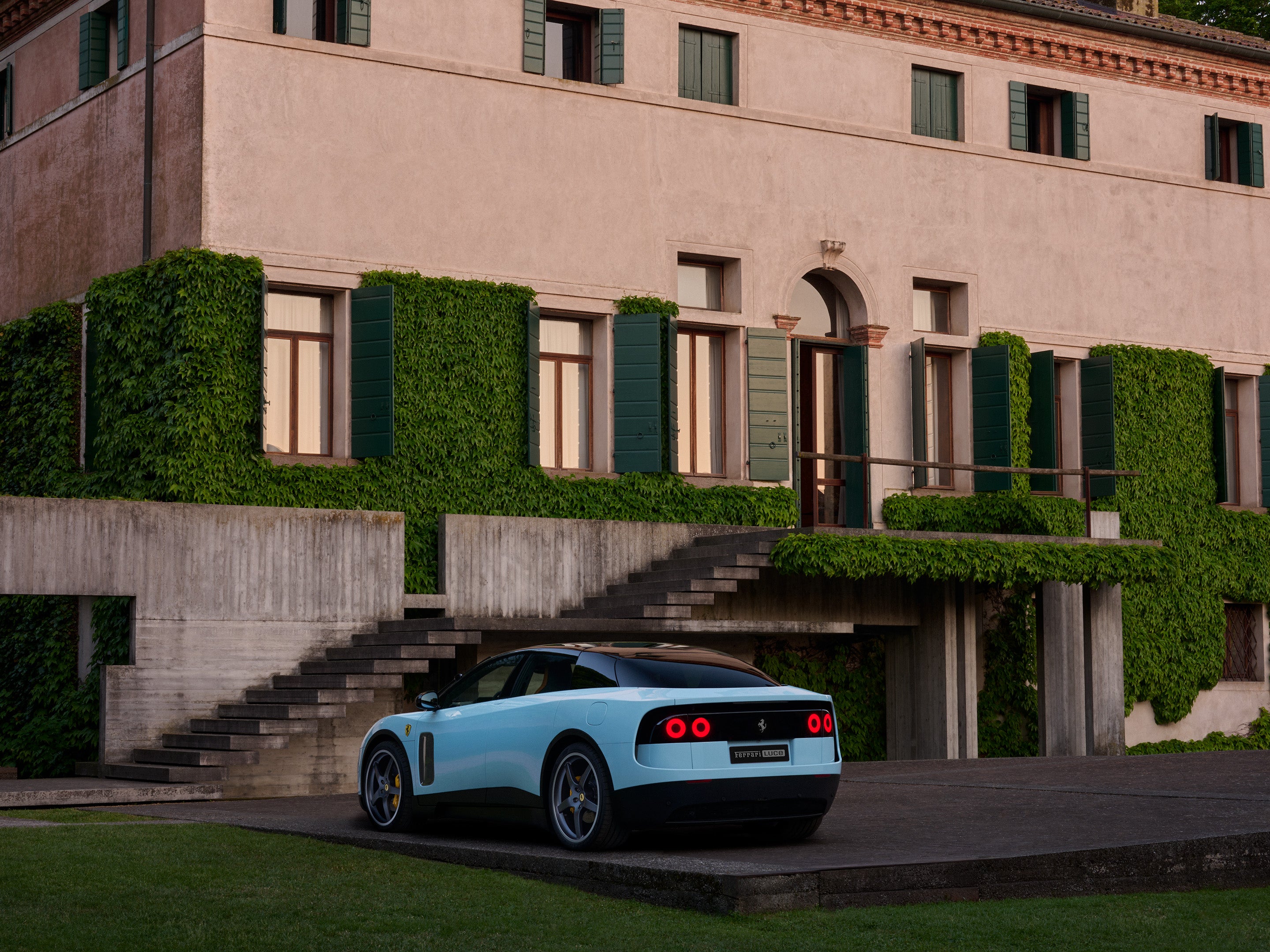 The new Ferrari Luce promises a range of more than 329 miles and 0-62mph in 2.5 seconds (Ferrari)