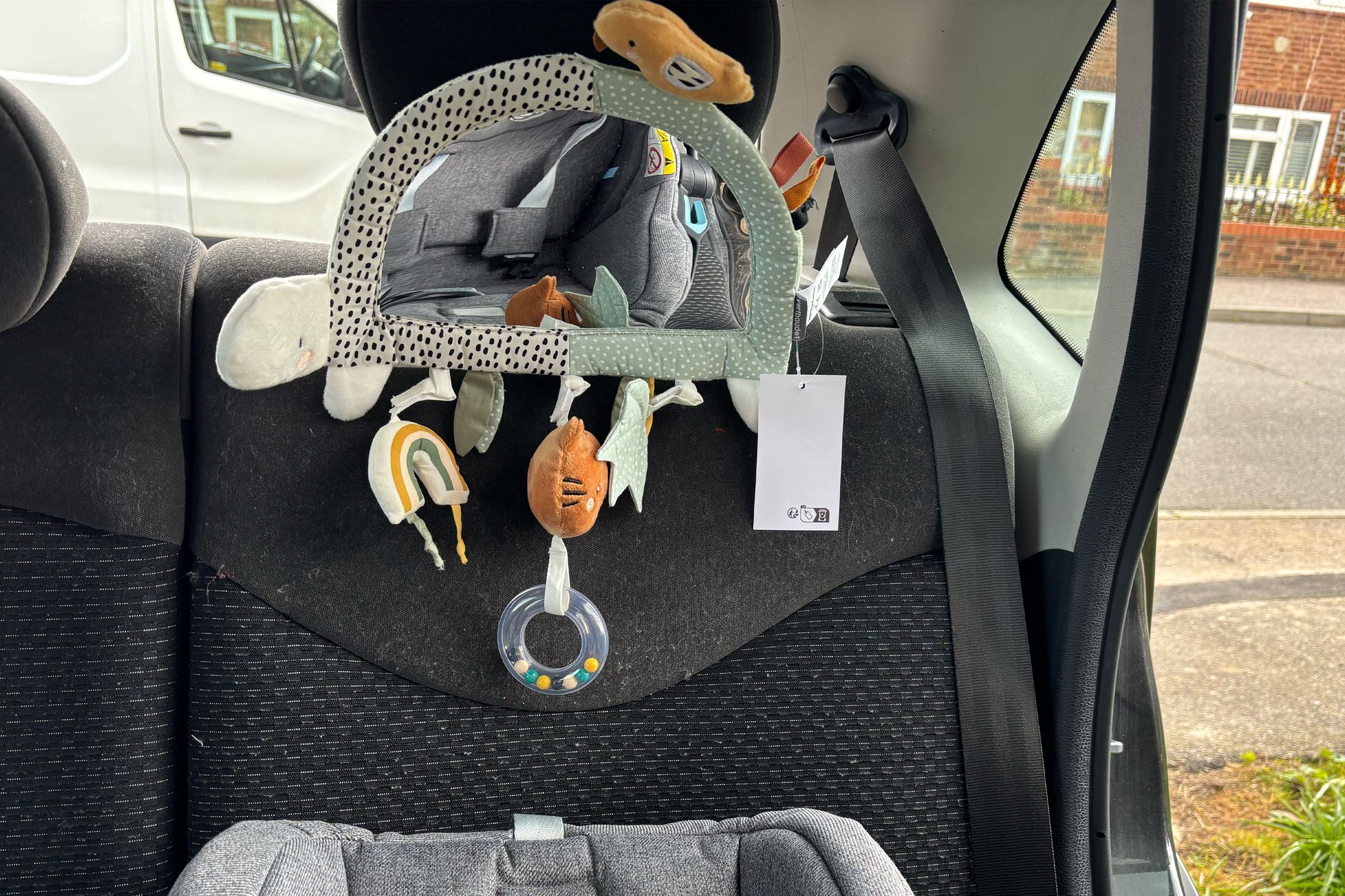 I put a series of baby car mirrors to the test to help you find the perfect fit (Katie Byrne/The Independent)