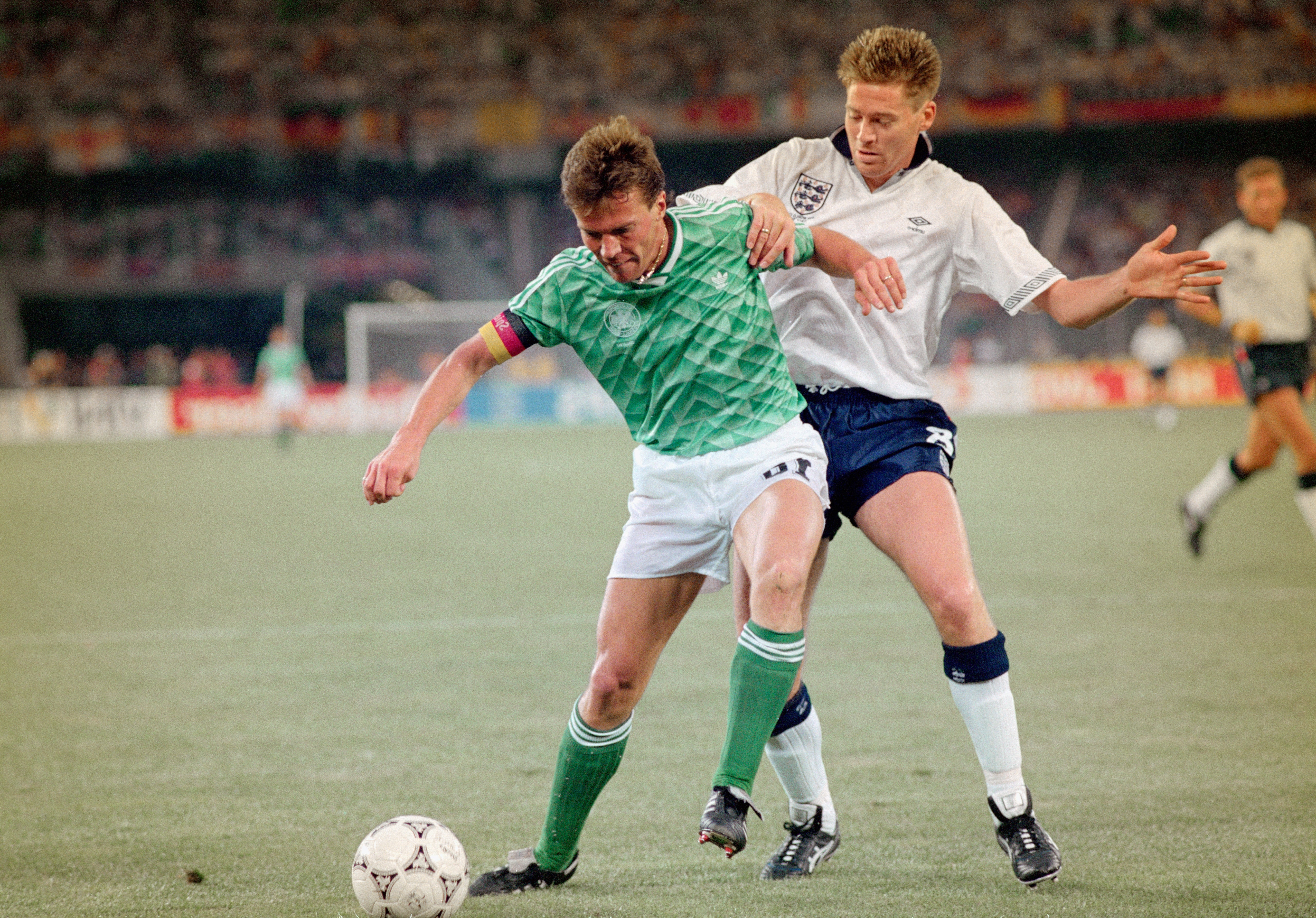 Germany’s Lothar Matthaus competed in five World Cups, winning the 1990 tournament