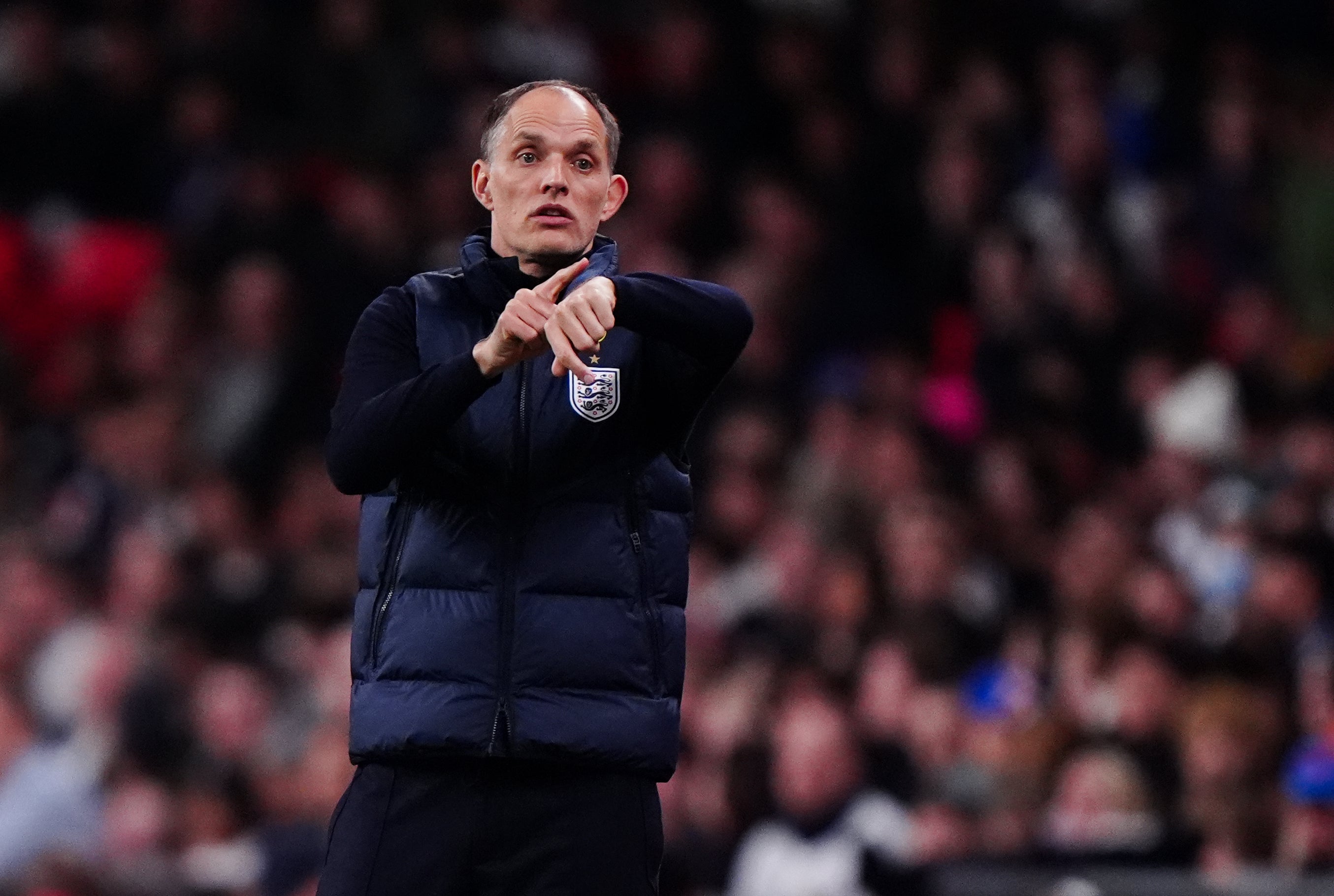 England boss Thomas Tuchel, pictured, read out a letter to Lampard on behalf of Sir Alex Ferguson (Bradley Collyer/PA)