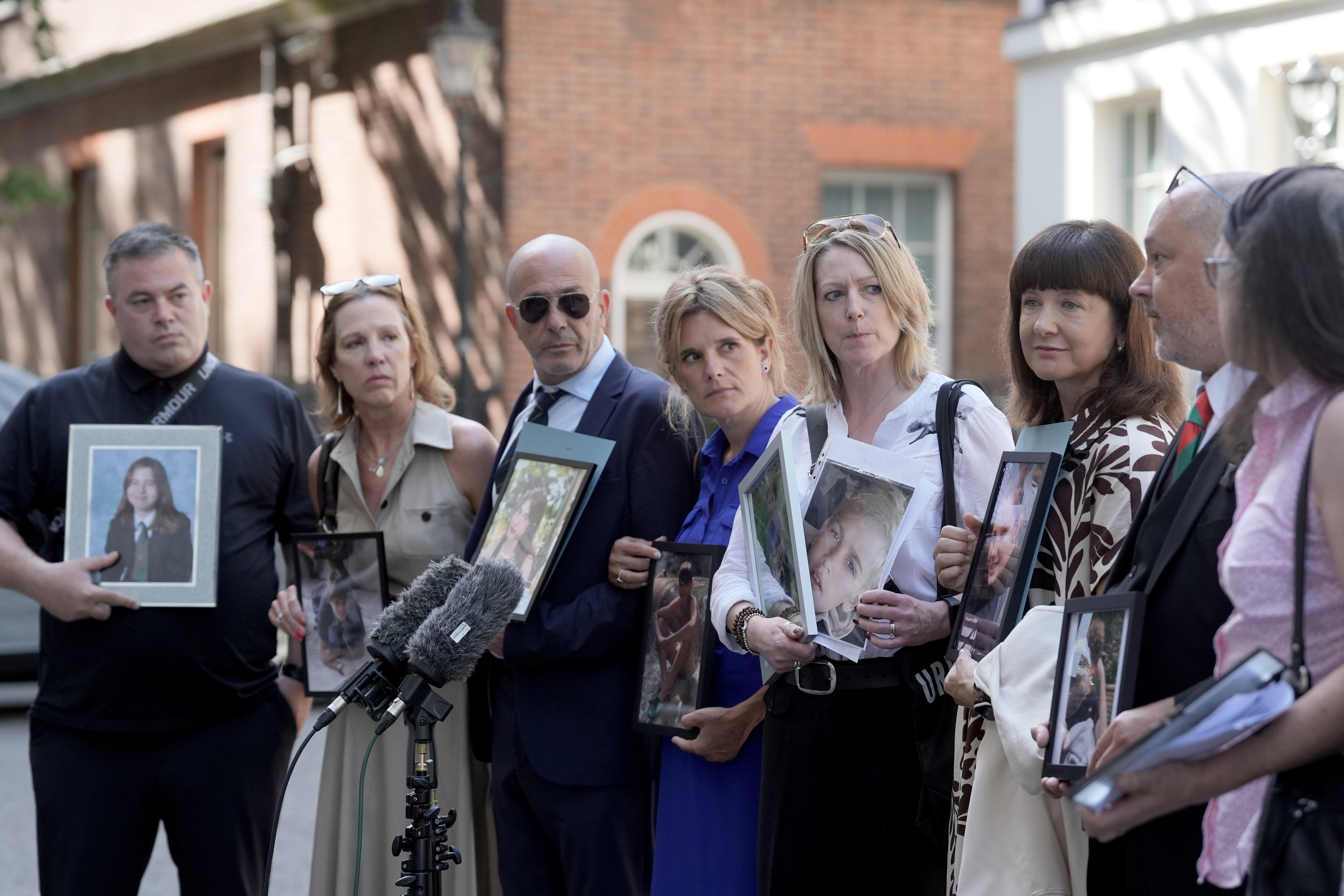 Bereaved parents met with the Prime Minister on Tuesday (Stefan Rousseau/PA)