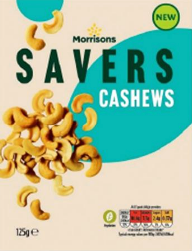 Several batches of Morrisons Savers Cashews have been recalled by the Food Standards Agency (FSA) (Morrisons)