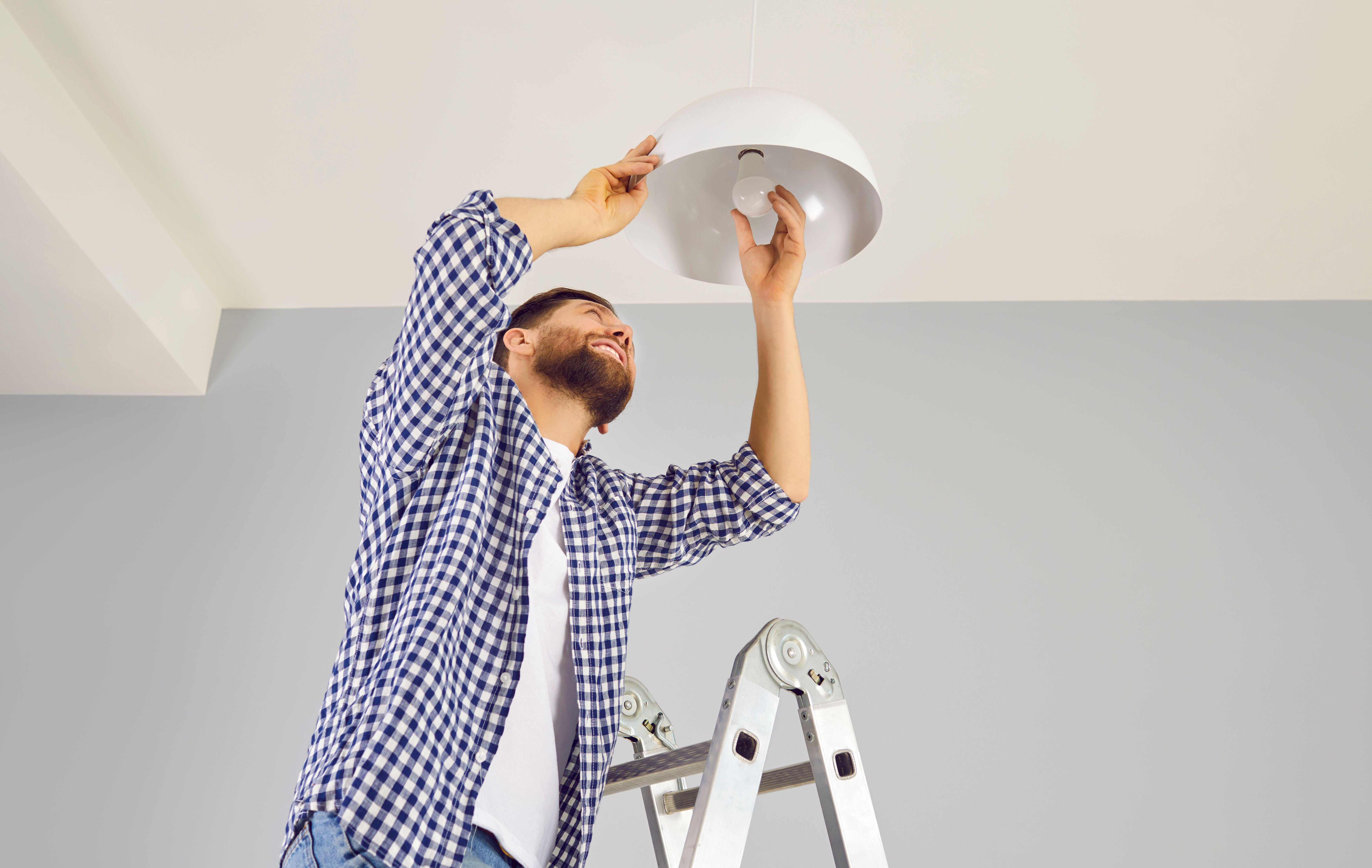 Replacing light bulbs with newer and energy-efficient bulbs will save you money