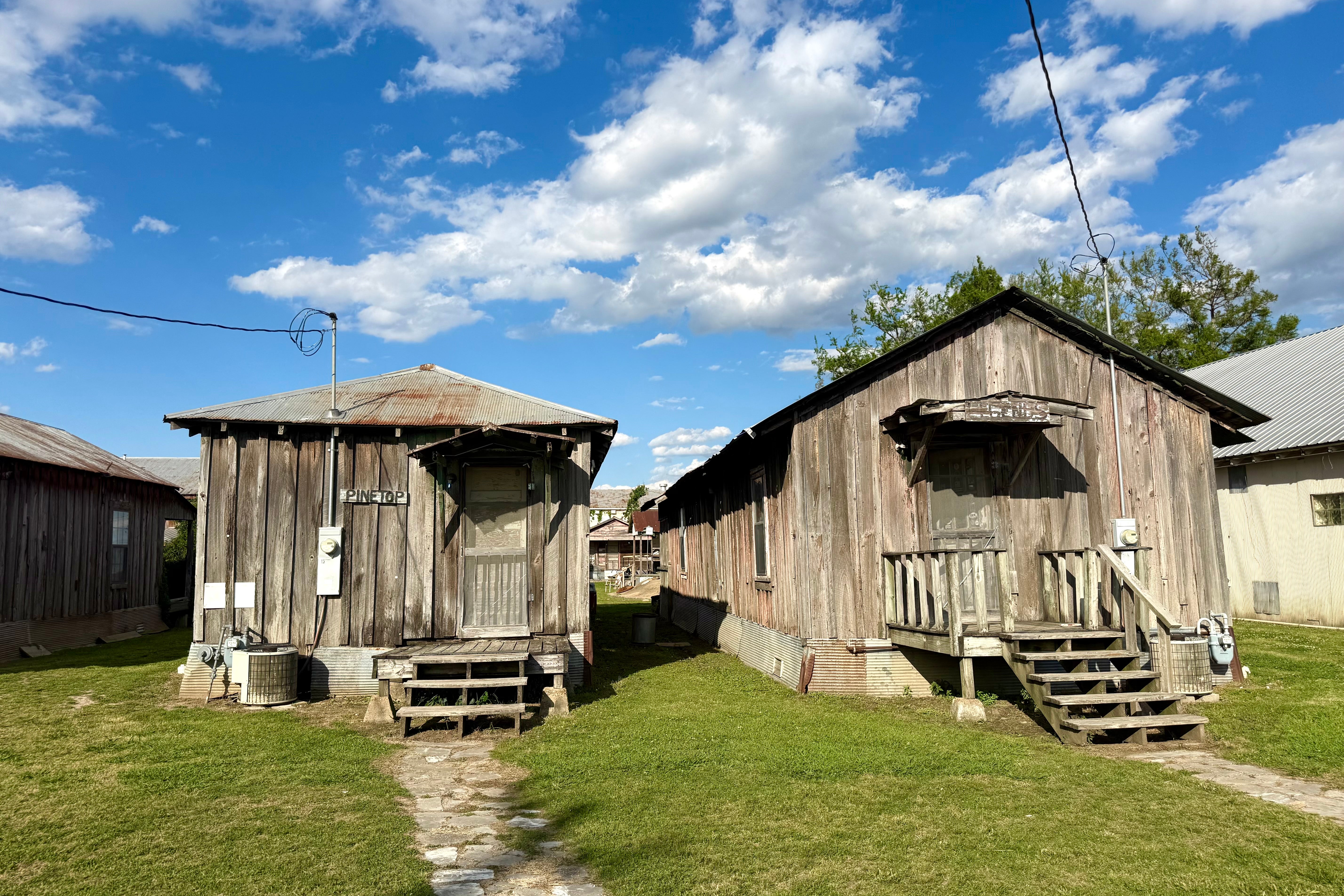 At Shack Up Inn, accommodation is in the style of sharecroppers’ homes (Annabel Grossman/The Independent)