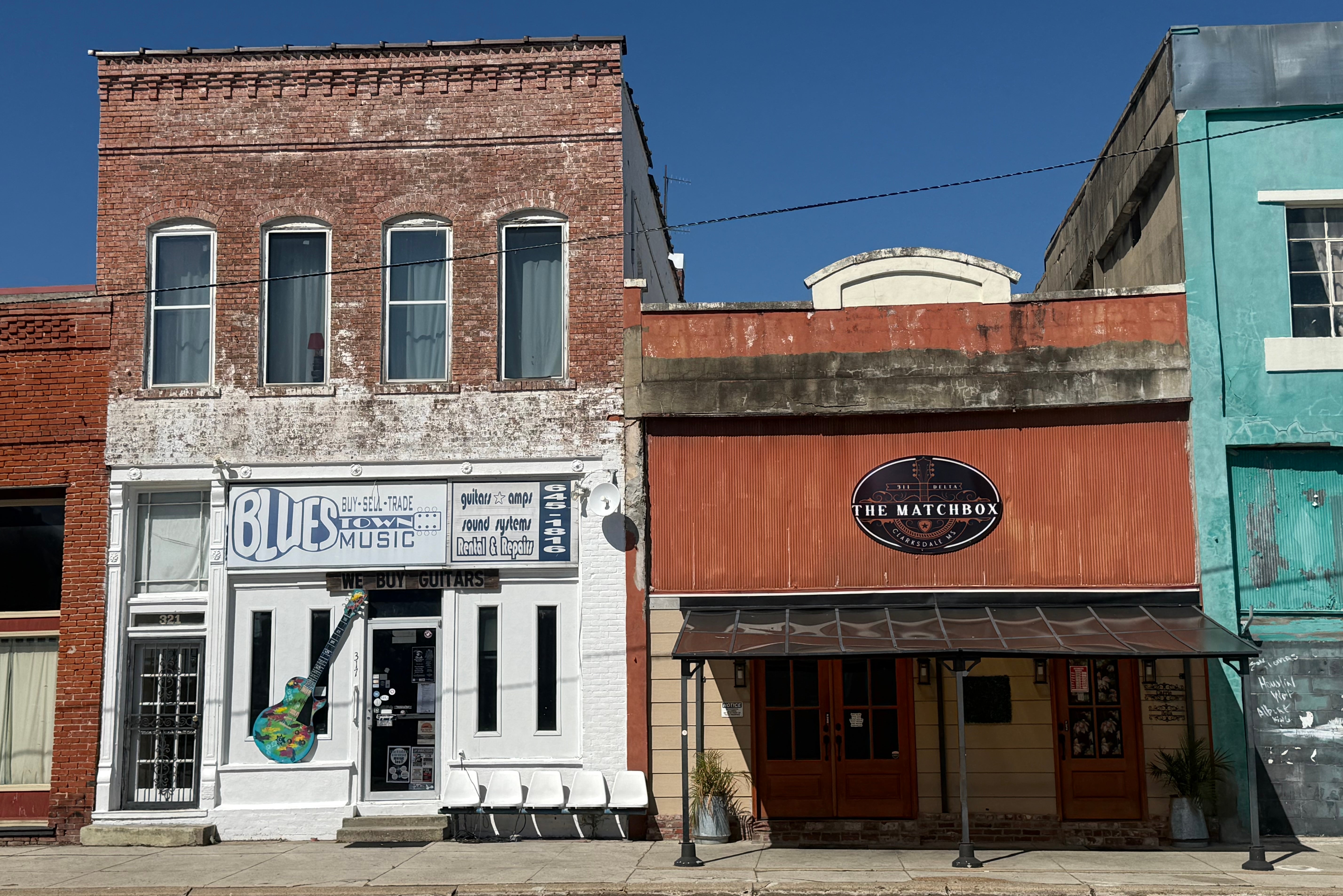 Downtown Clarksdale has seen a resurgence since 2000 (Annabel Grossman/The Independent)