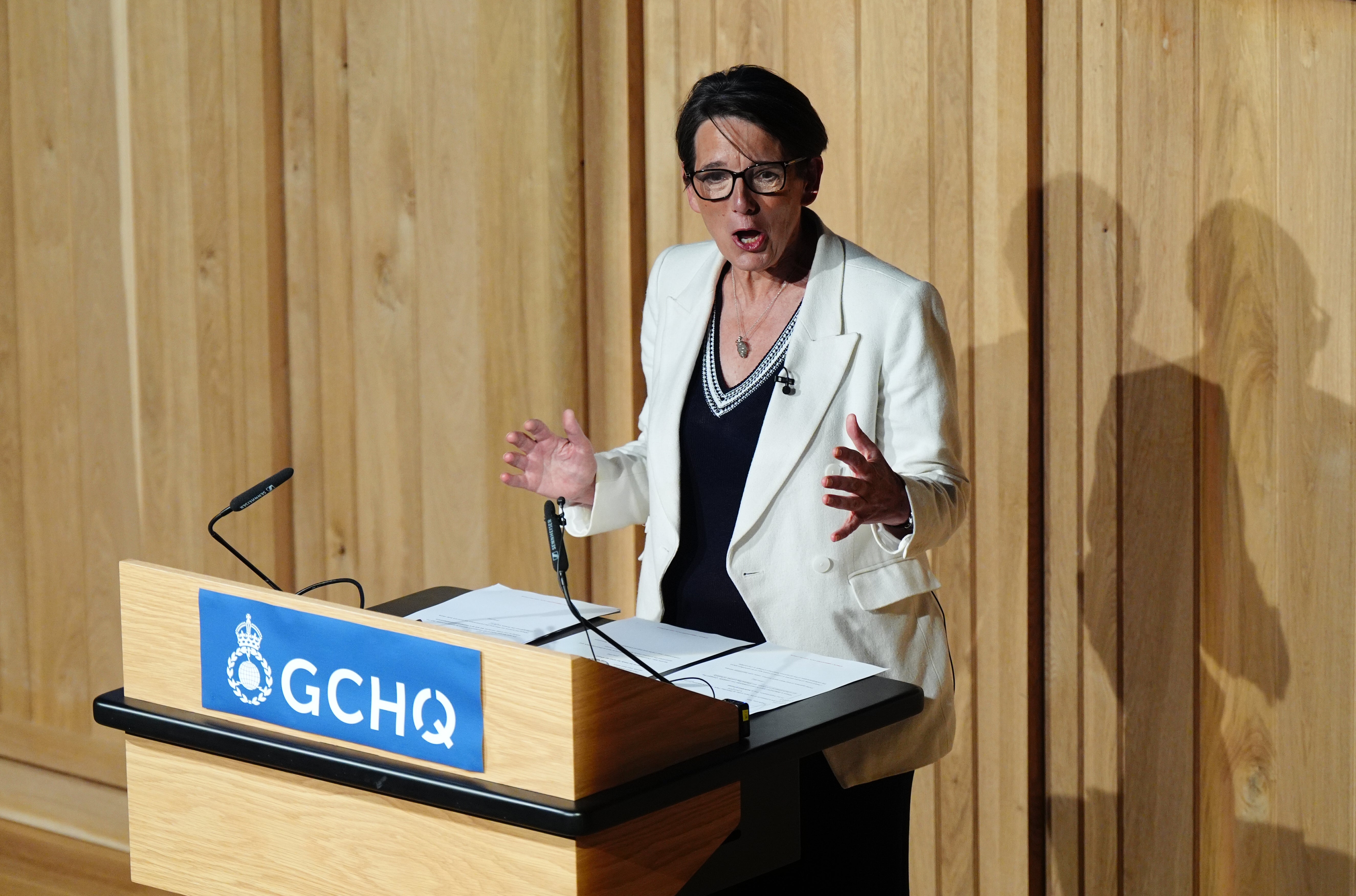 Director of GCHQ Anne Keast-Butler, delivers her inaugural annual lecture (Getty)