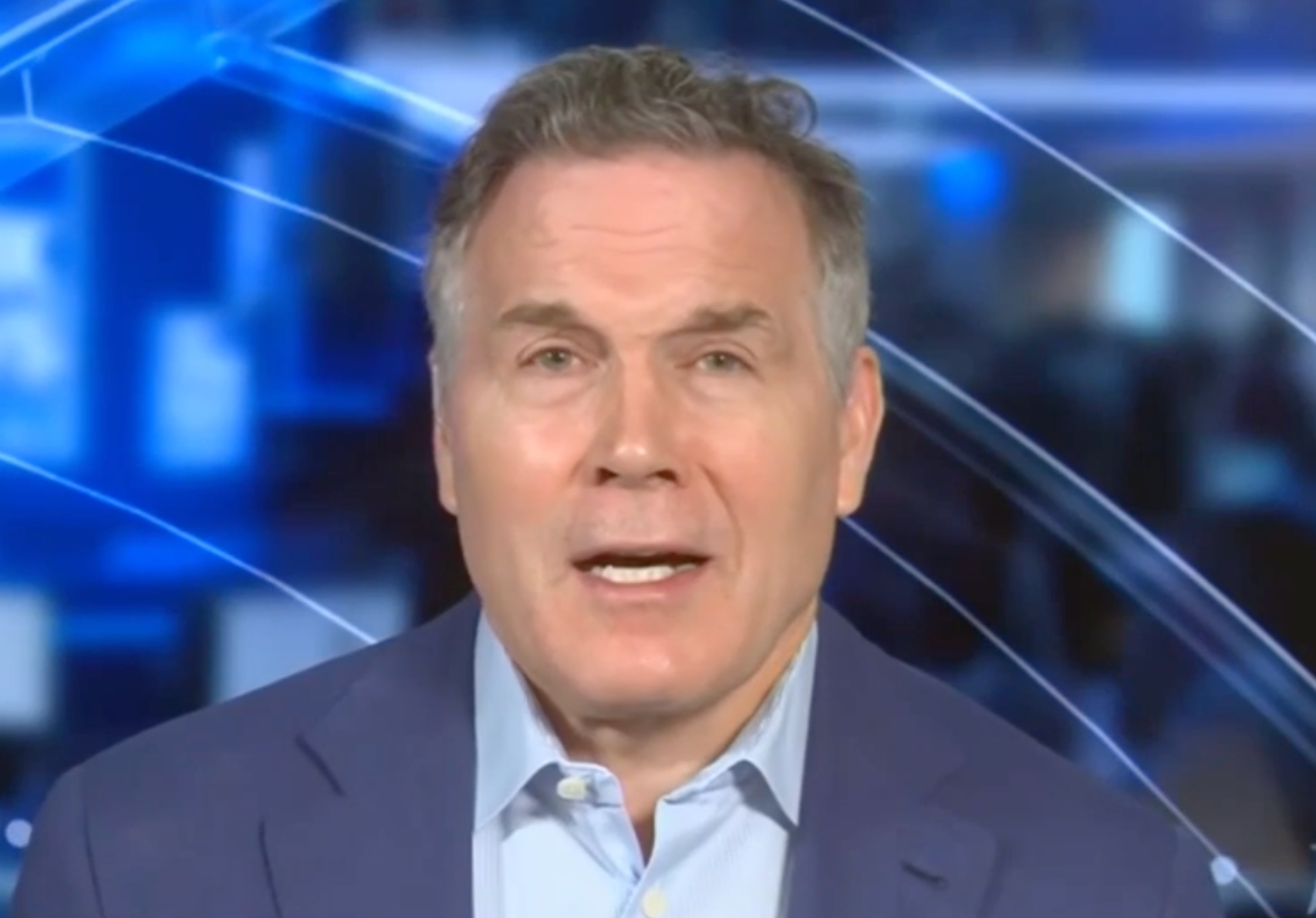 Senator Dave McCormick was slammed for saying 'President Trump's regime' live on air