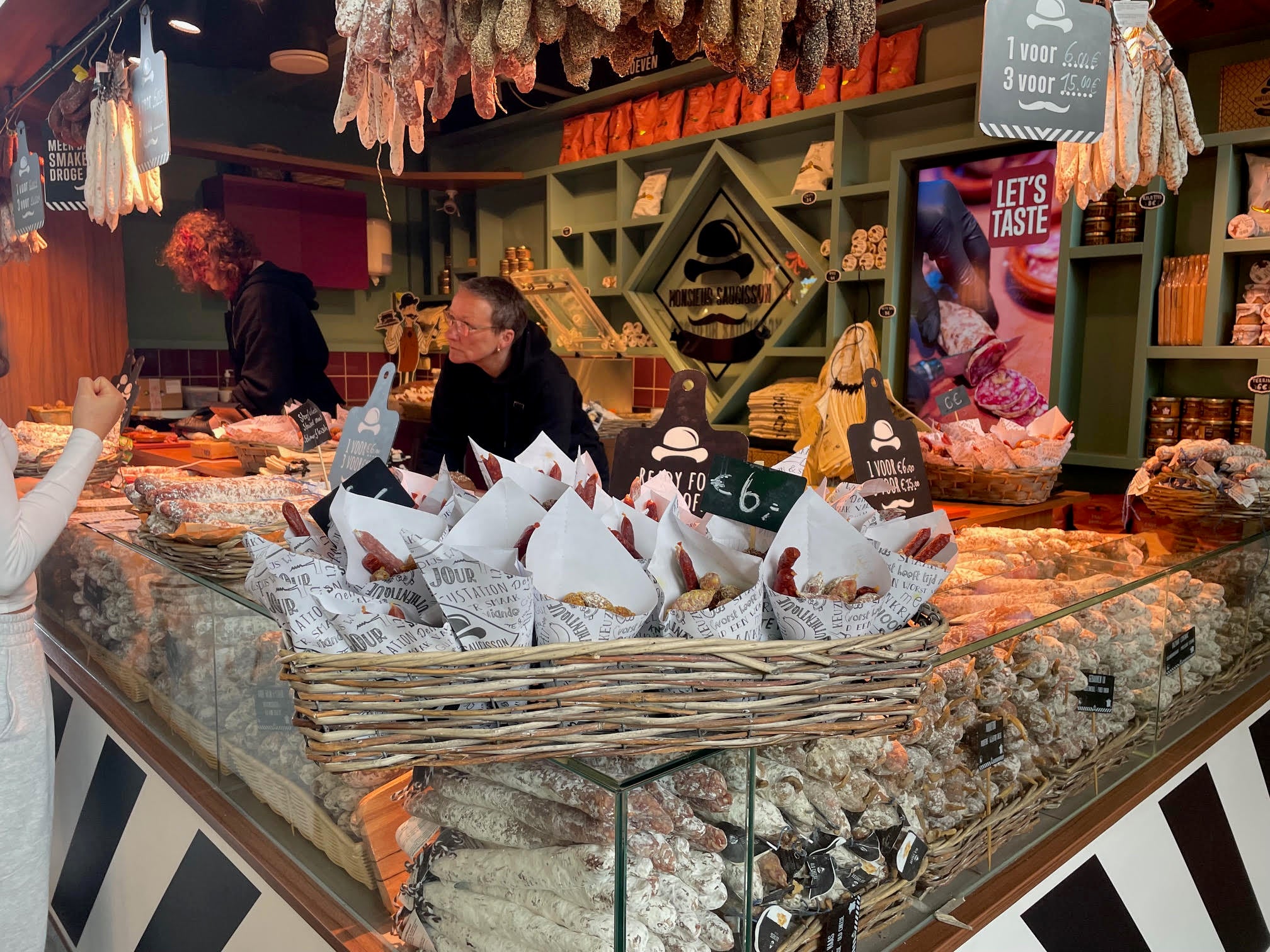 Martkthal has over 100 stalls of fresh produce and takeaway food