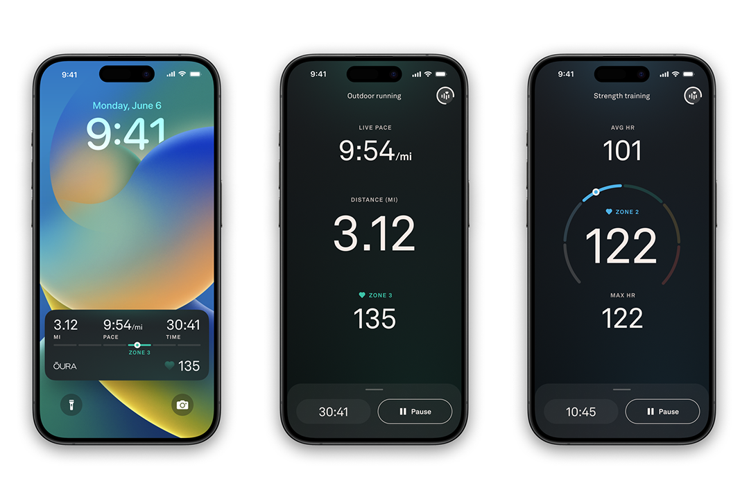 You can now track workouts live from your phone (Oura)