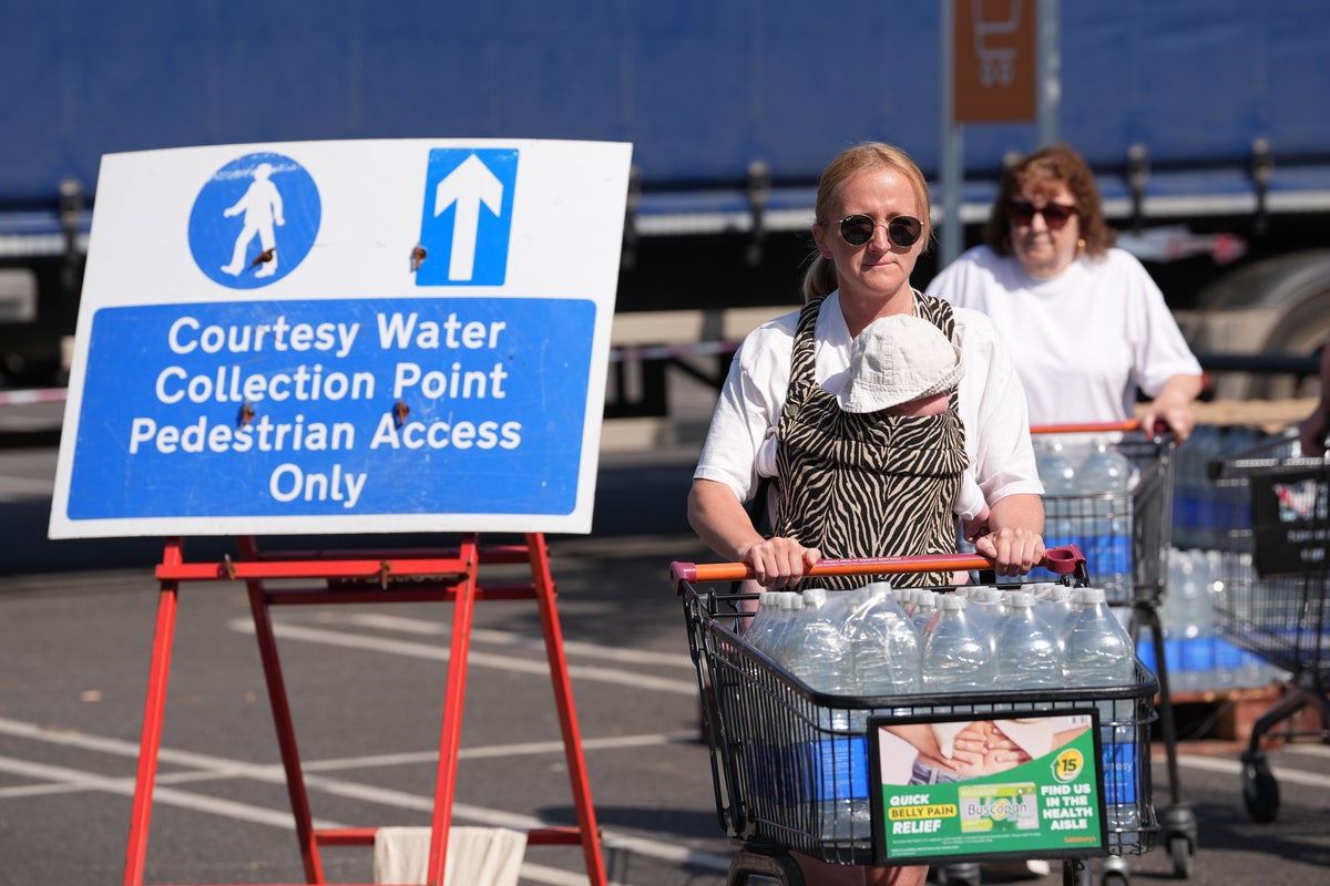 Thousands in Kent without water supply during hot weather after reservoirs ‘reached critical level’